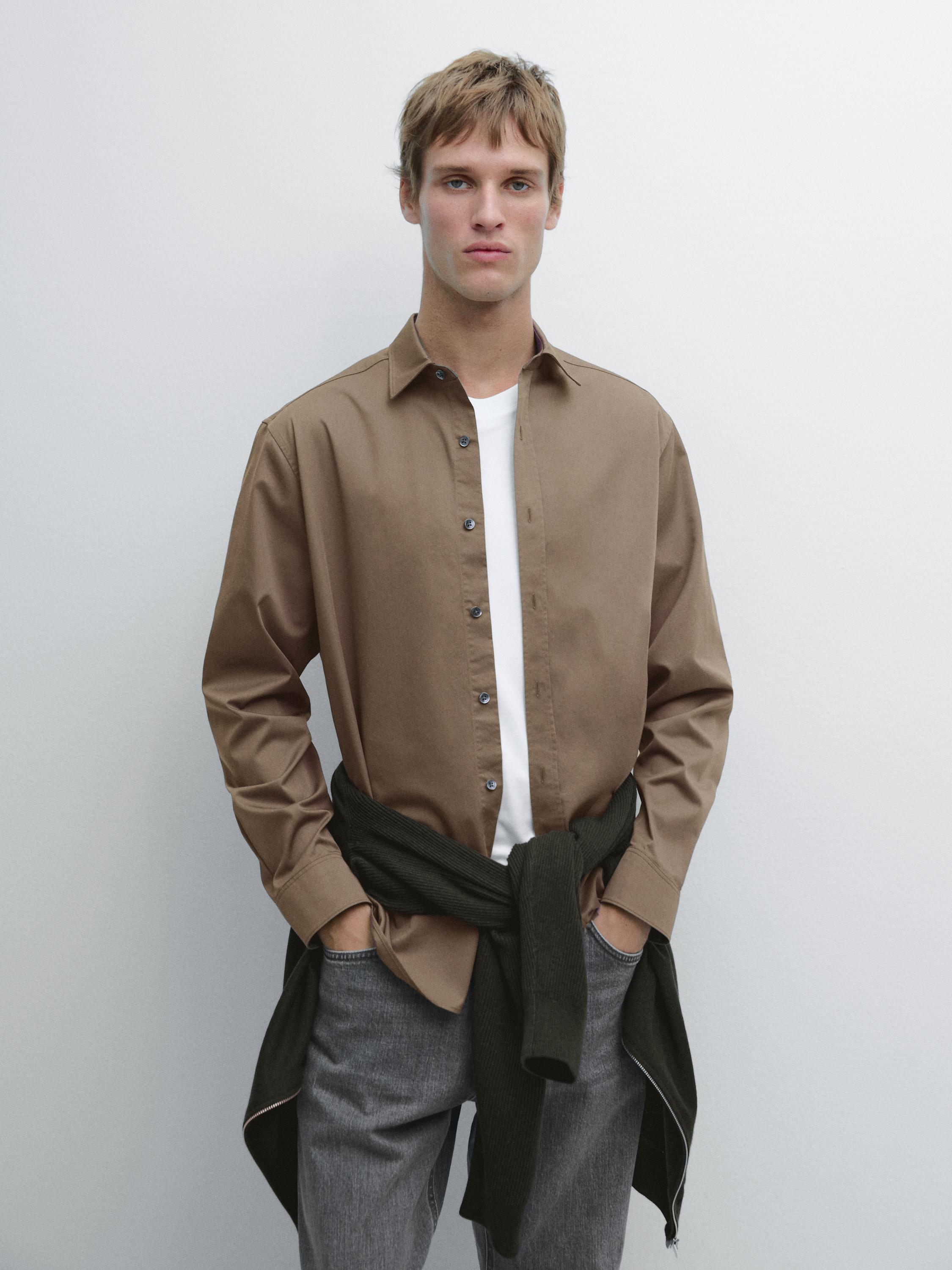 Camisa regular fit 100% algodón