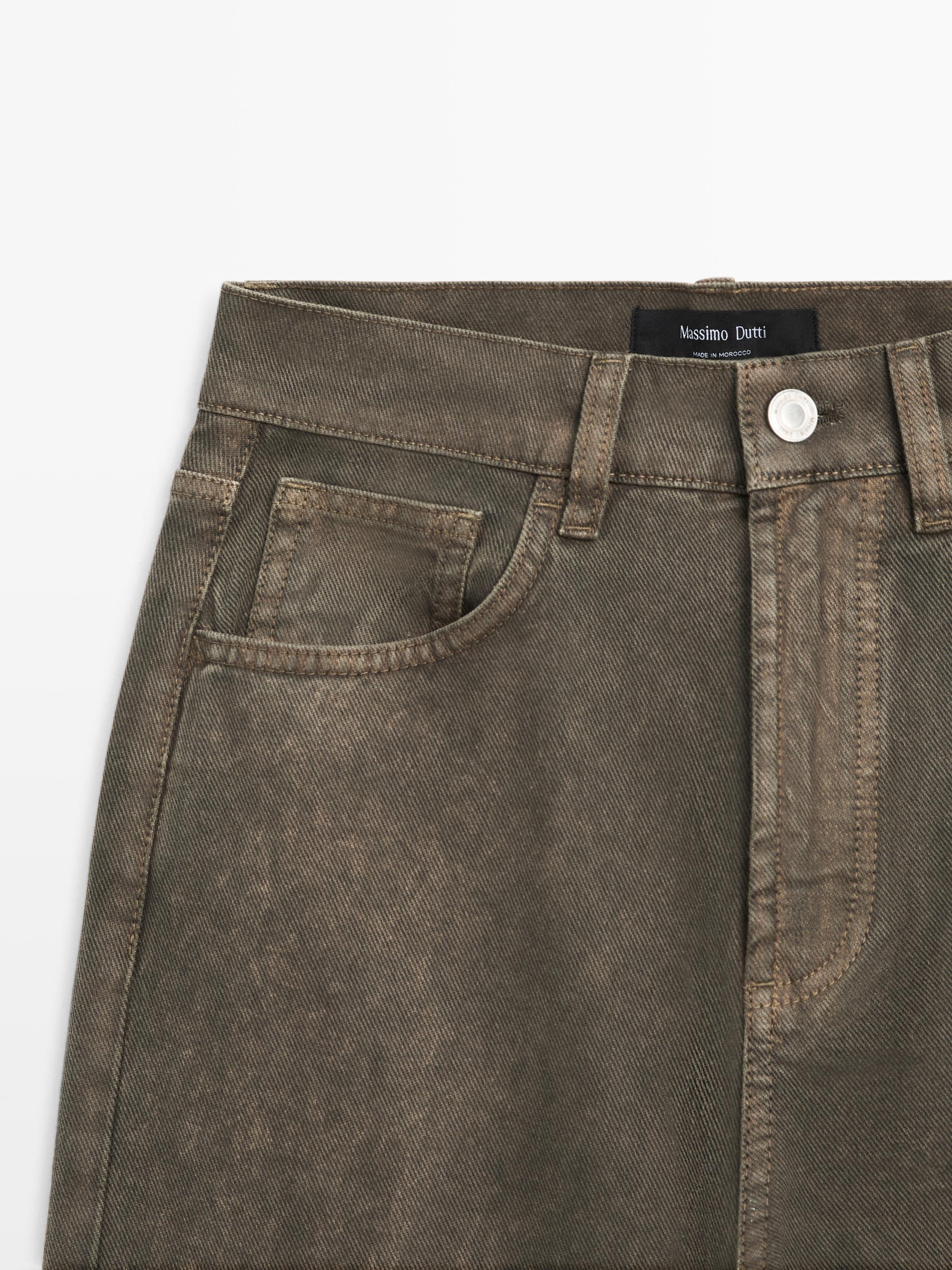 Wide-leg jeans — DARK KHAKI