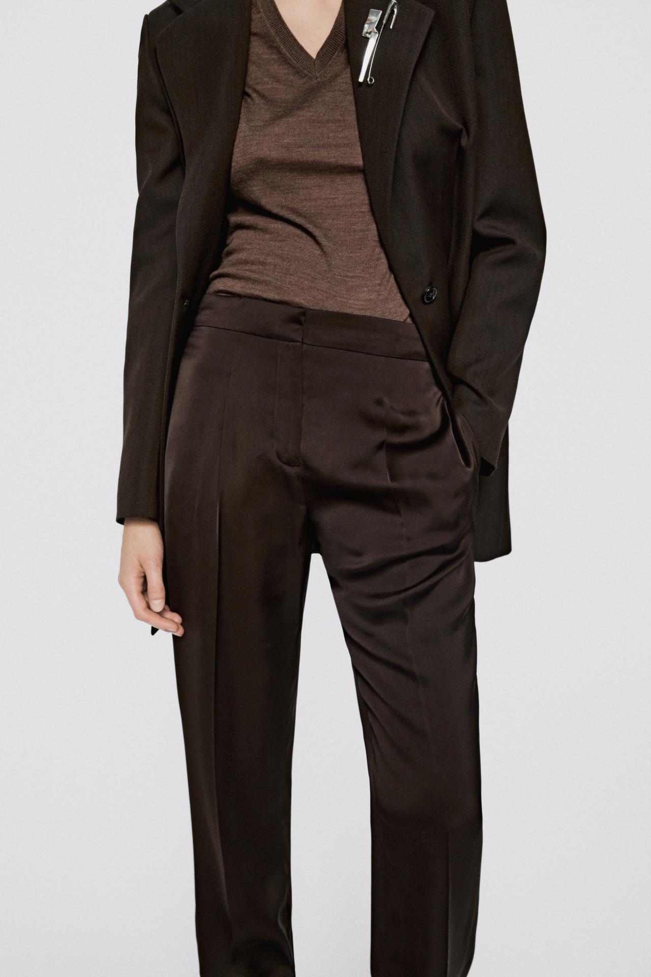 100% wool button detail blazer - LIMITED EDITION — BROWN