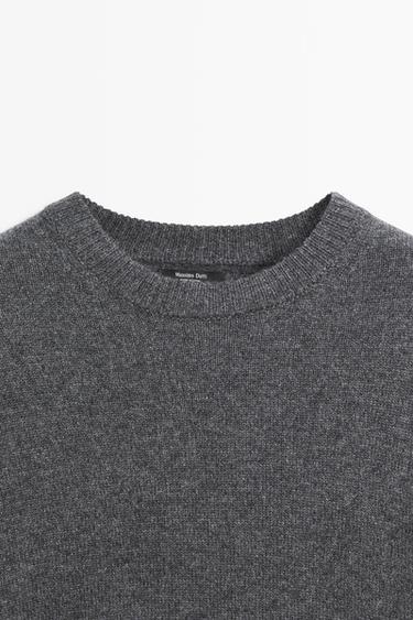 100% cashmere oversize knit sweater — ANTHRACITE GREY 9