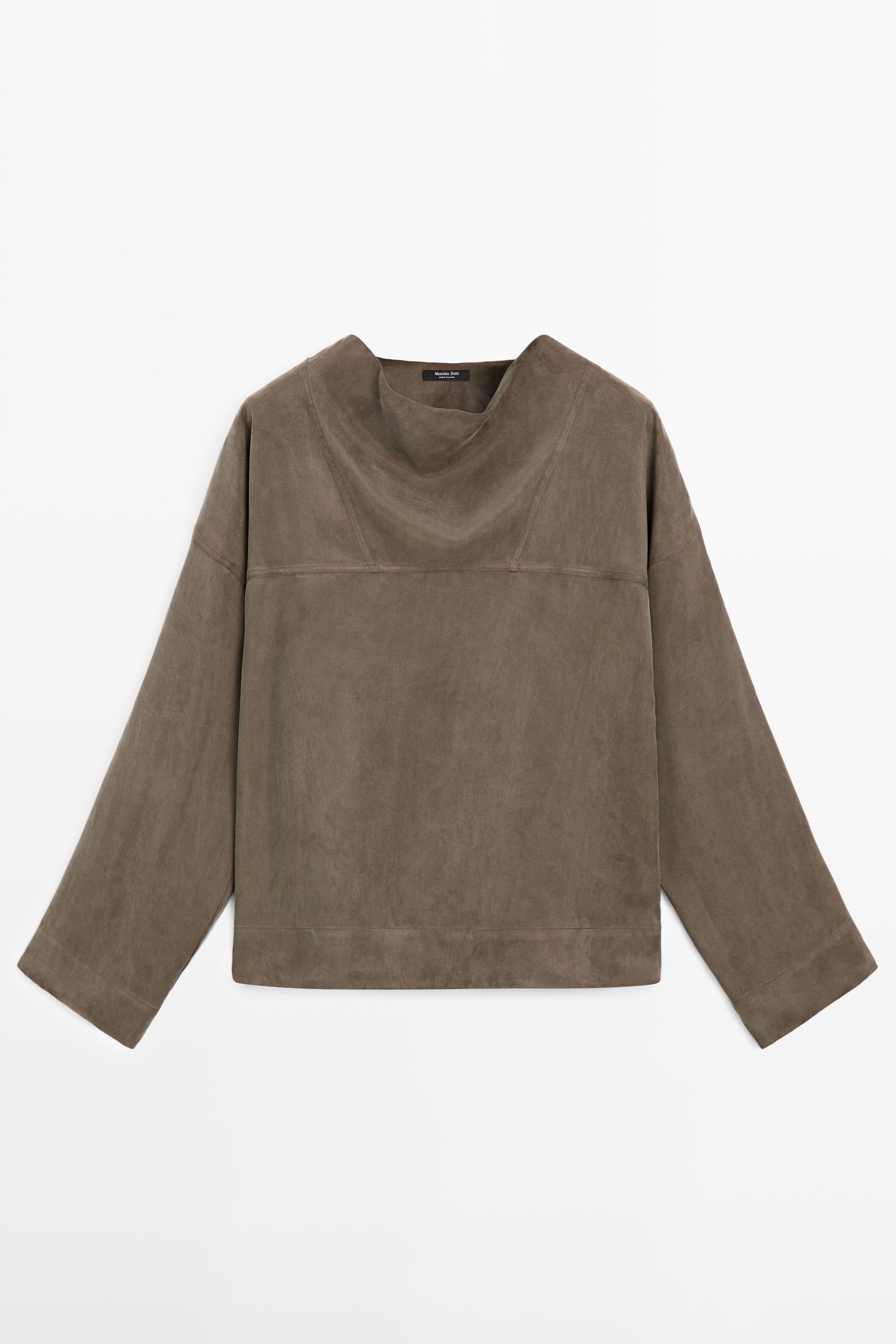 Chemisier fluide drapé