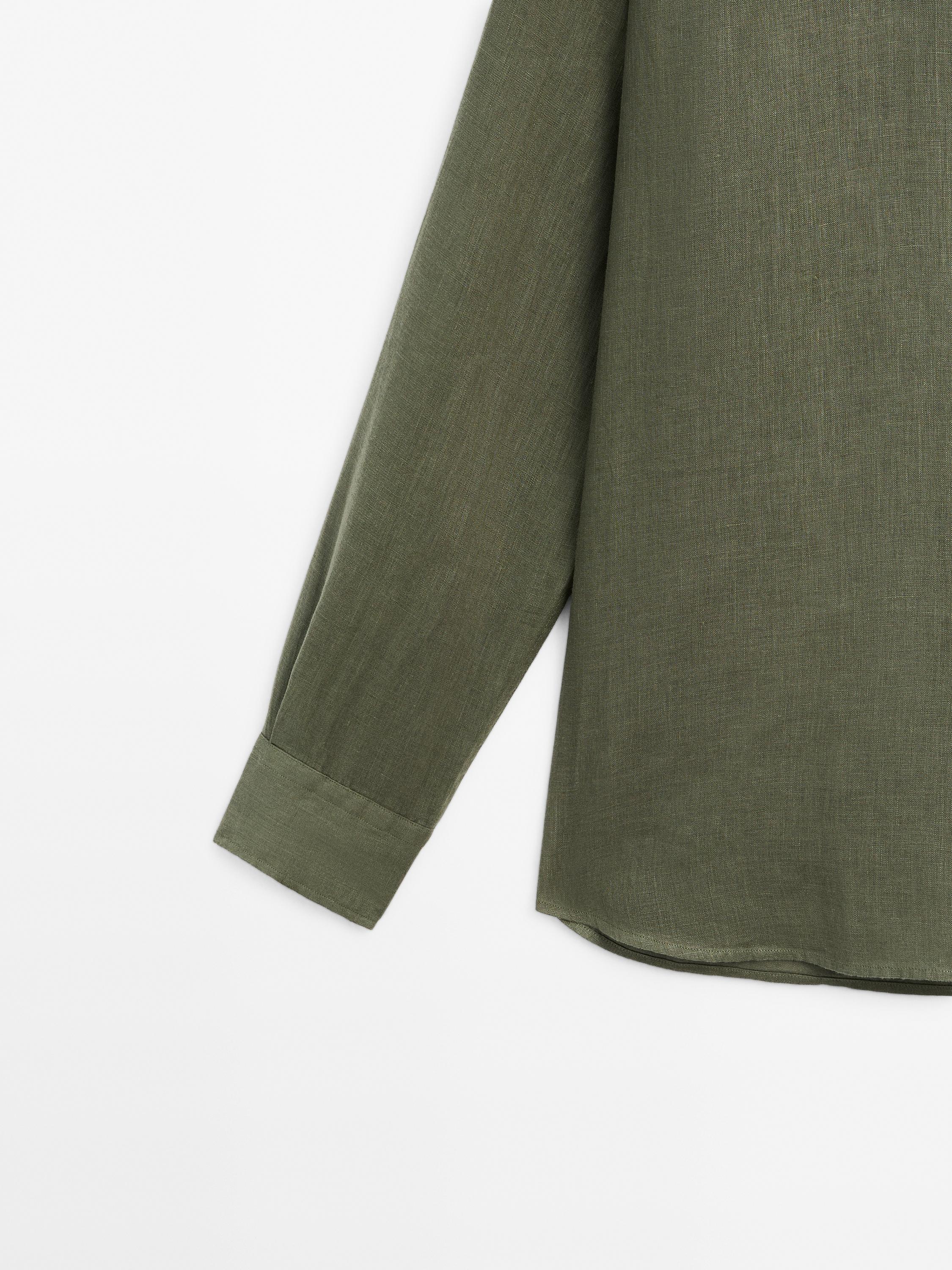 100% linen regular fit shirt