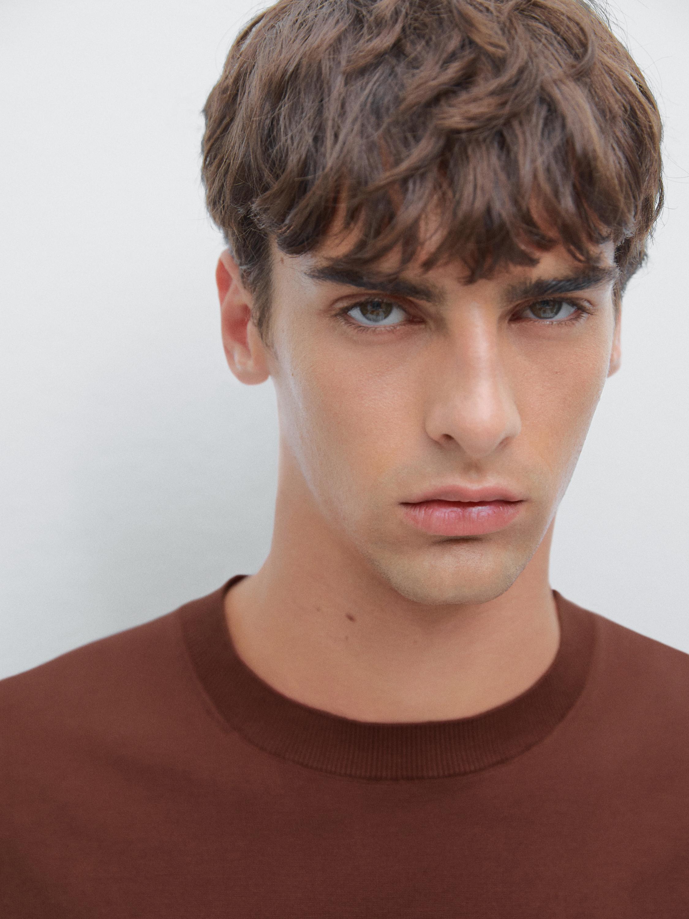 Maglietta in maglia a maniche corte