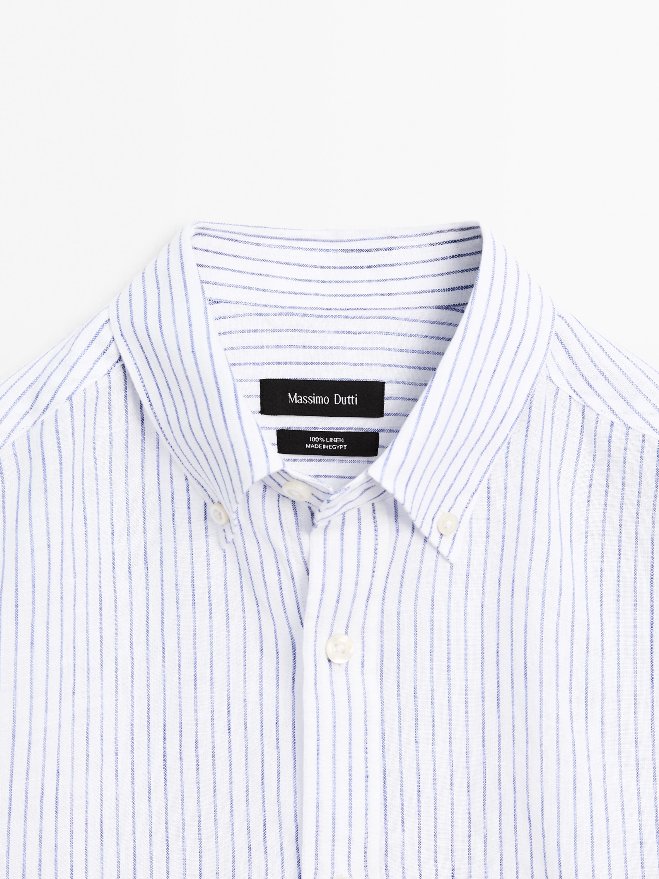 Košulja slim fit od 100 % lana