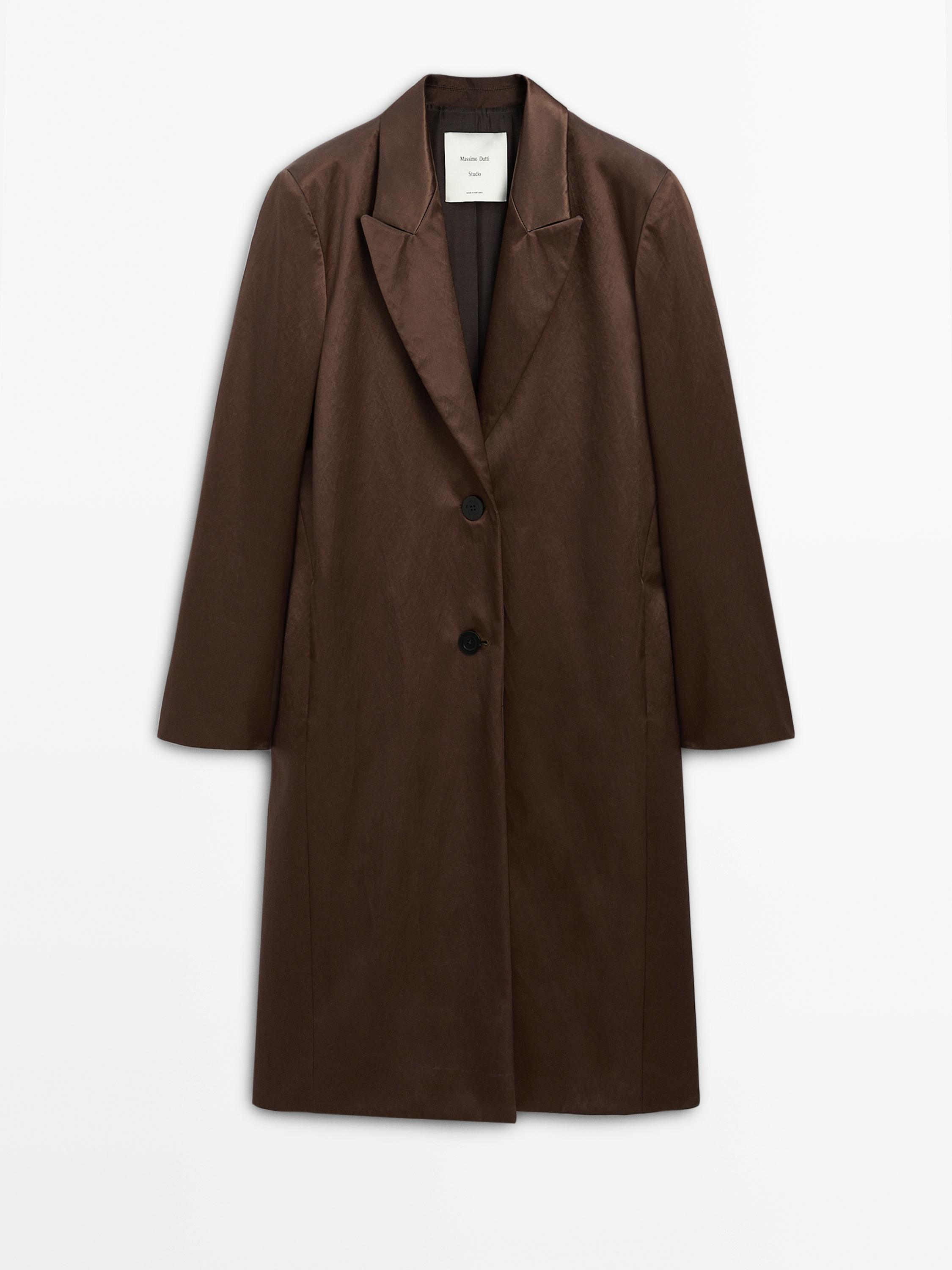 Long satin coat - Studio