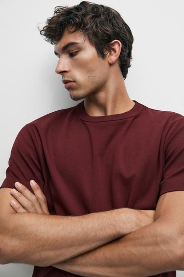 100% cotton short-sleeve T-shirt — MAROON 8