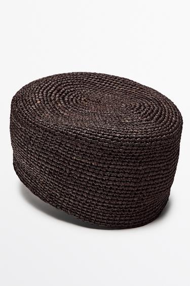 Raffia pillbox hat — OCHRE 2