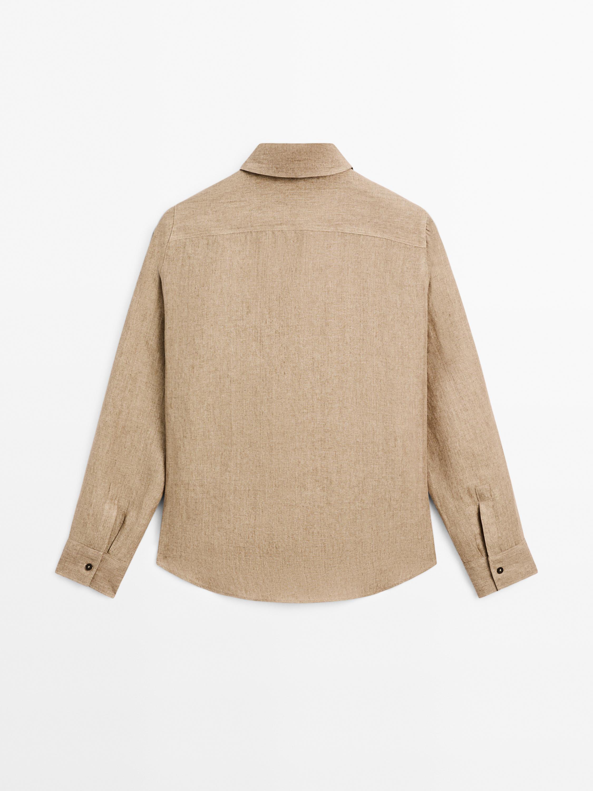 100% linen chambray shirt