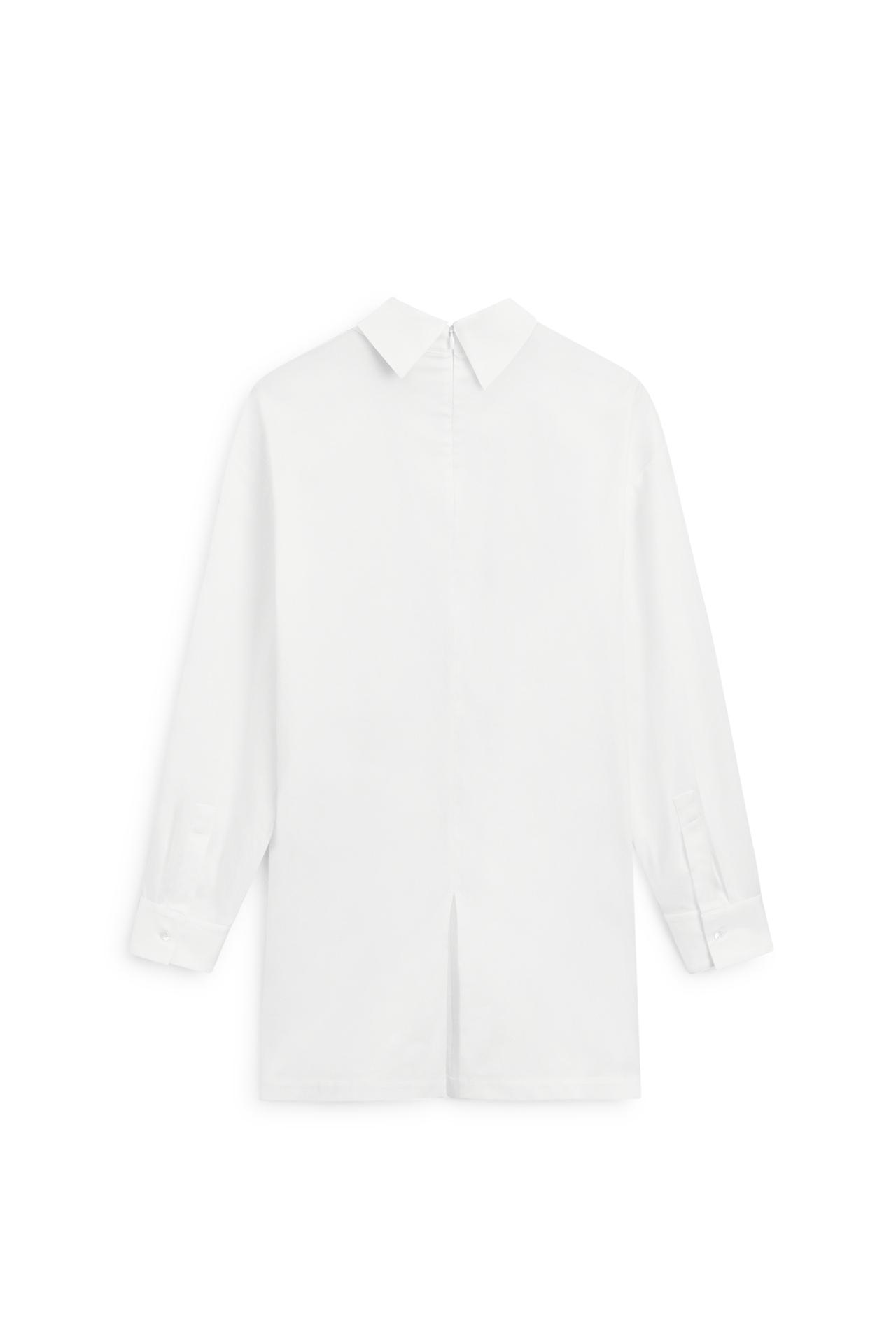 High neck zipper blouse - LIMITED EDITION — WHITE