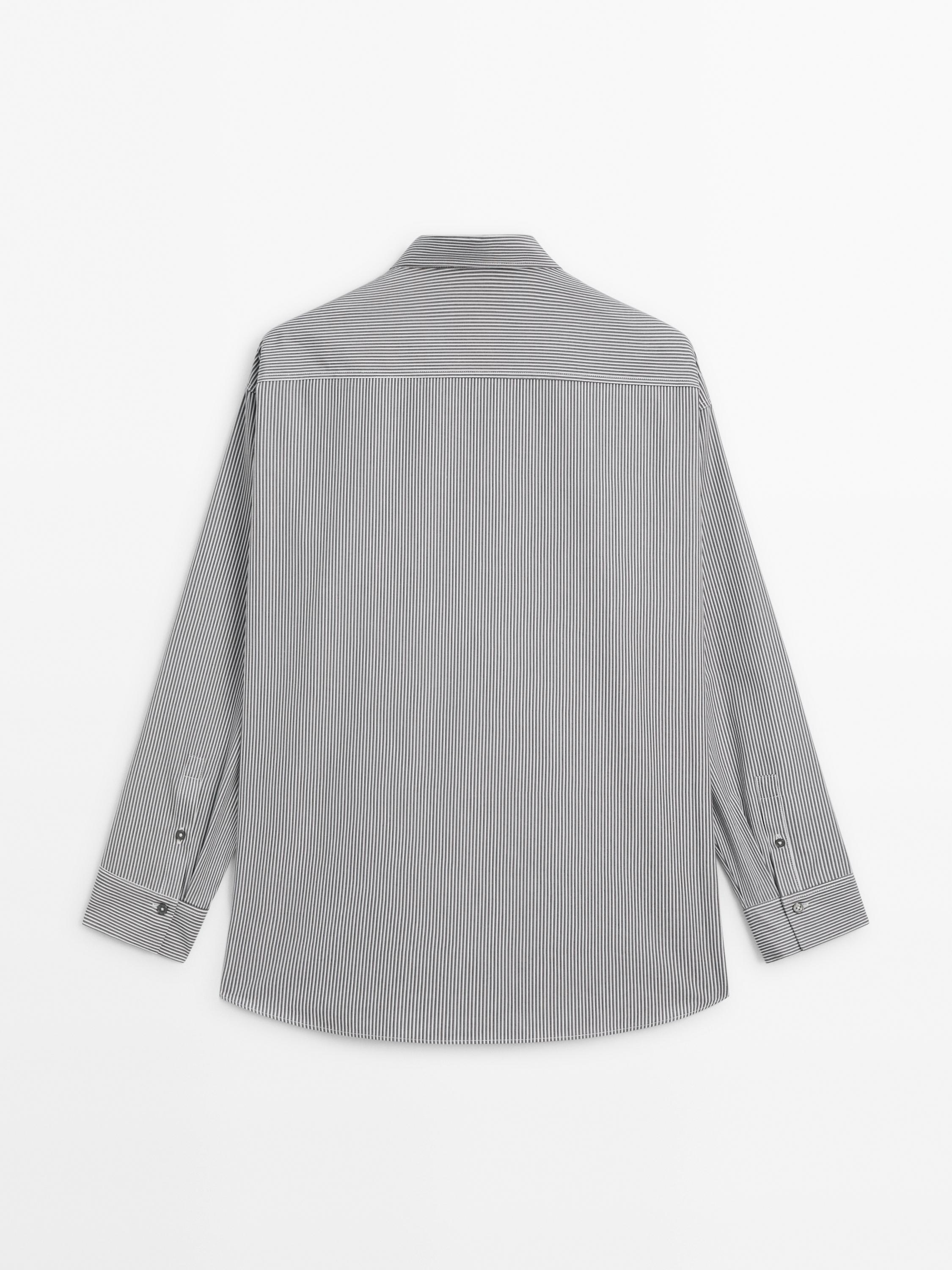 100% cotton striped blouse