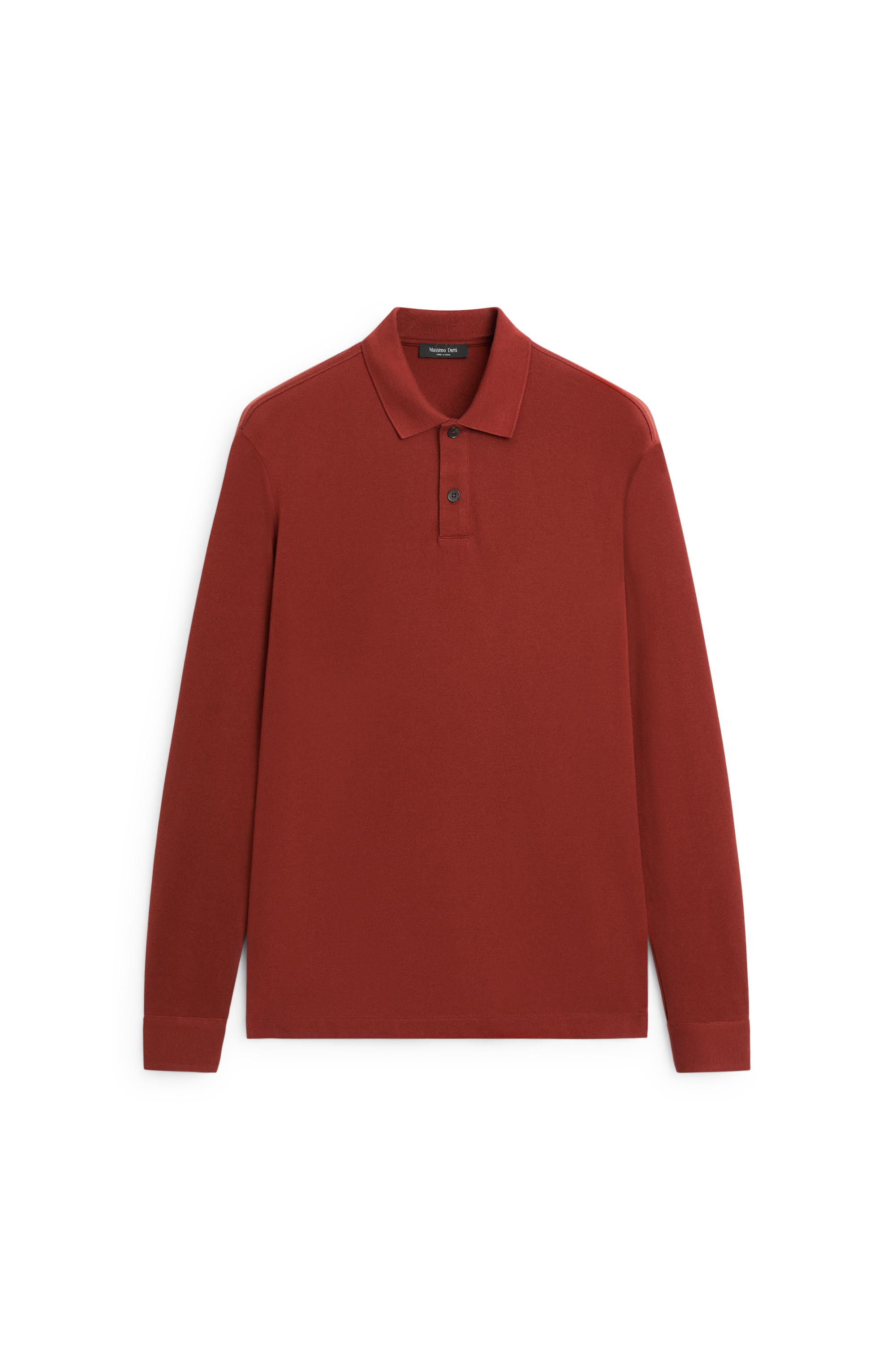 Massimo Dutti %100 pamuklu mikro dokulu triko polo