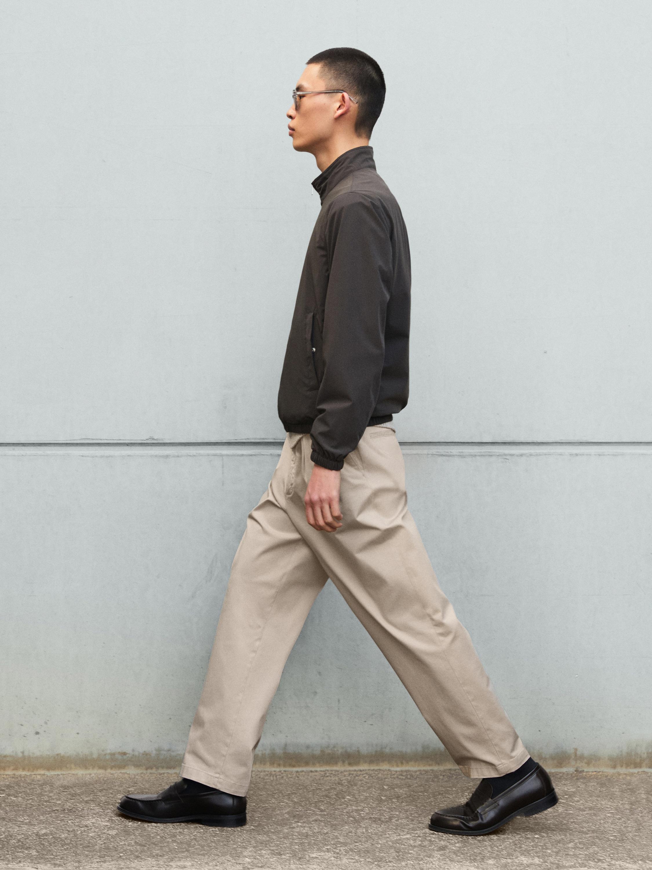 Short reversible jacket — NAVY BLUE