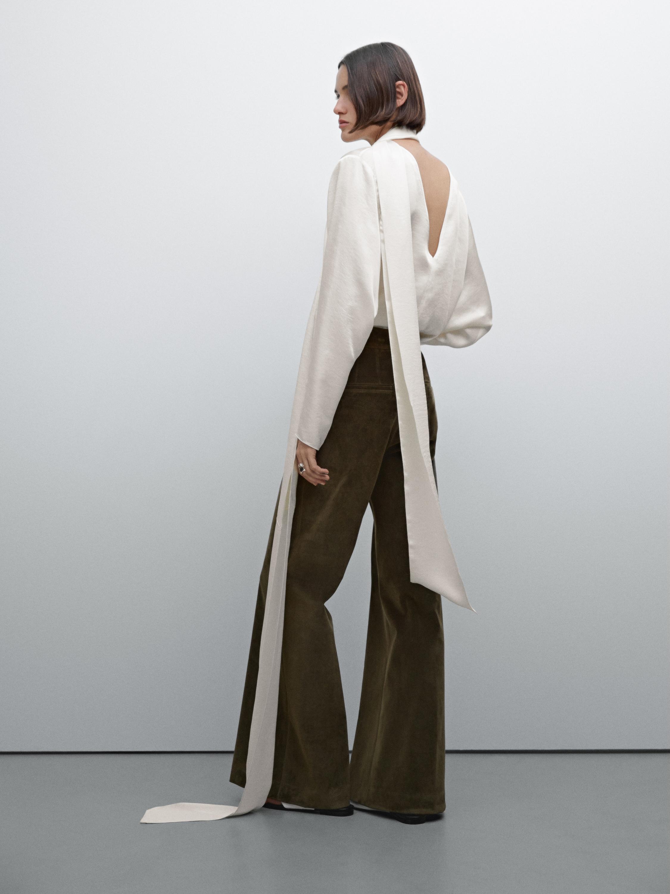 Velvet flared trousers - Studio