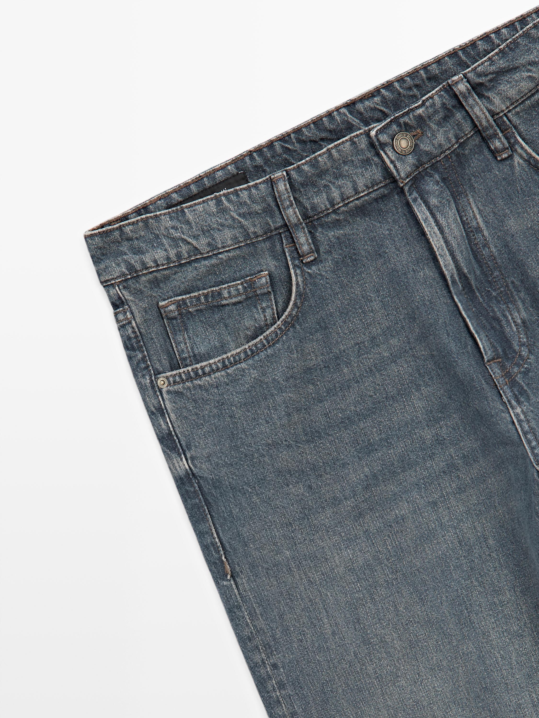 Tapered fit jeans — DARK BLUE