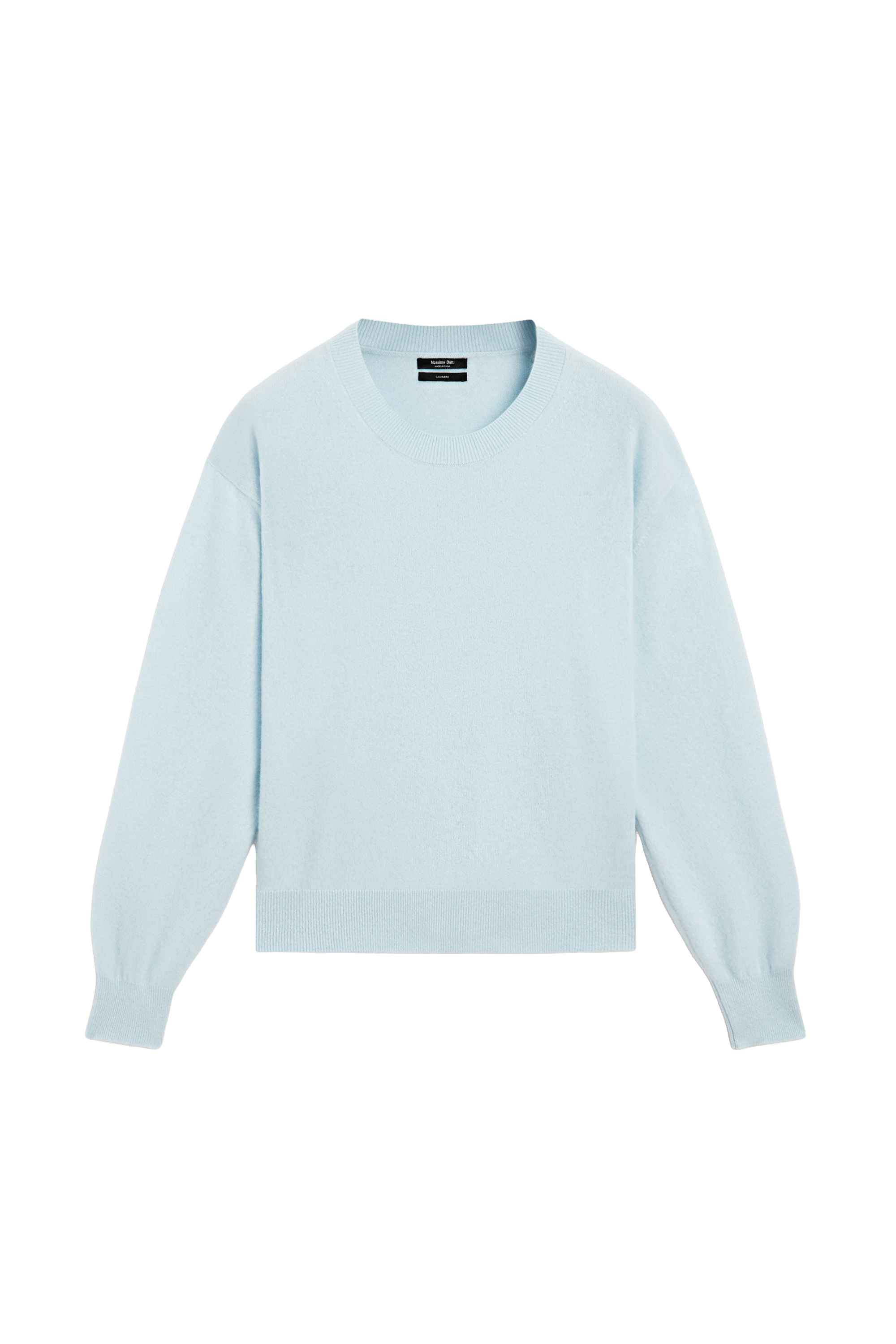 100% cashmere long sleeve sweater - Light blue
