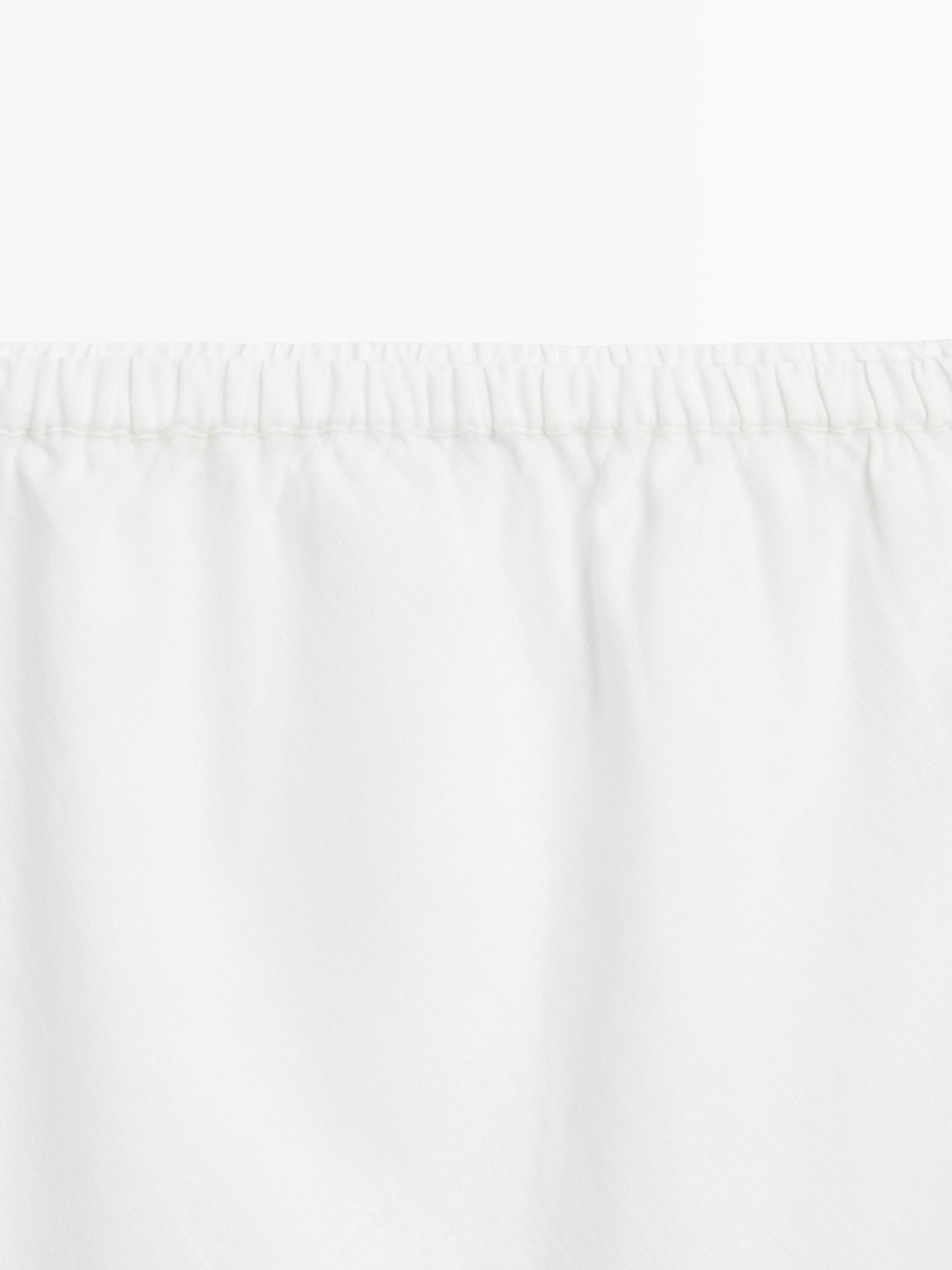 100% linen midi skirt with elasticated waistband