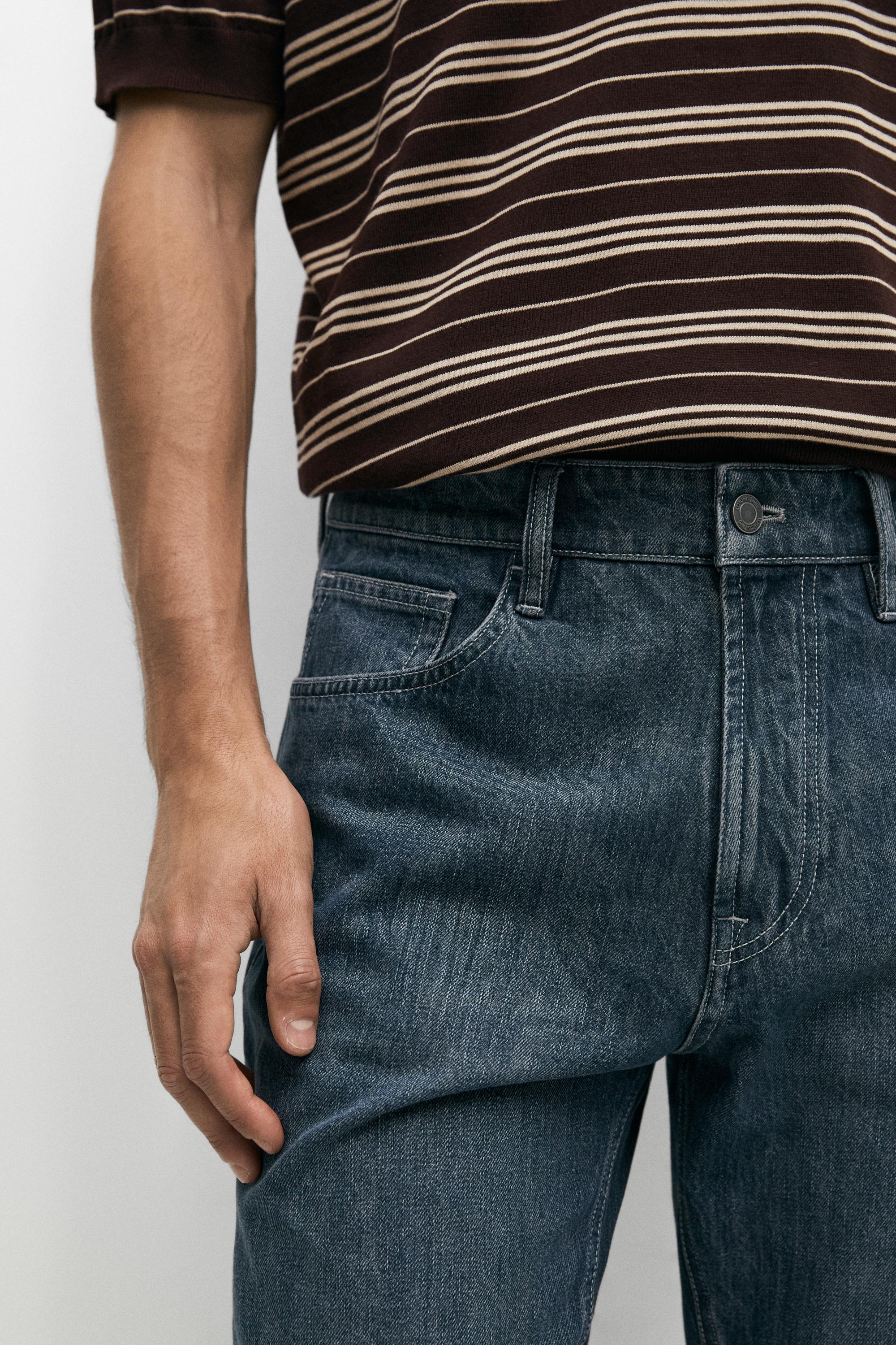 Tapered fit jeans — FADED BLUE