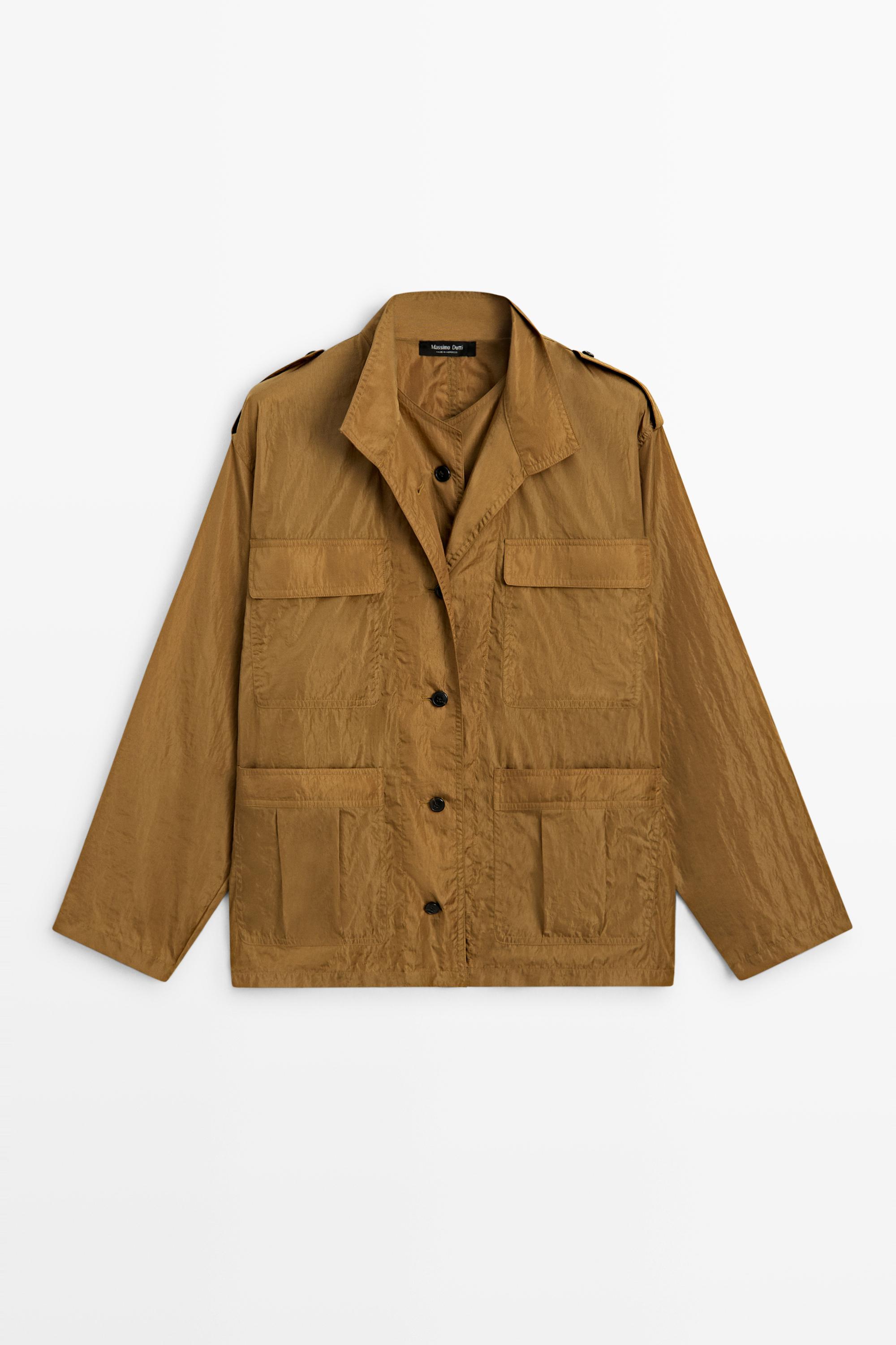 Technical overshirt with pocket details — TOFFEE