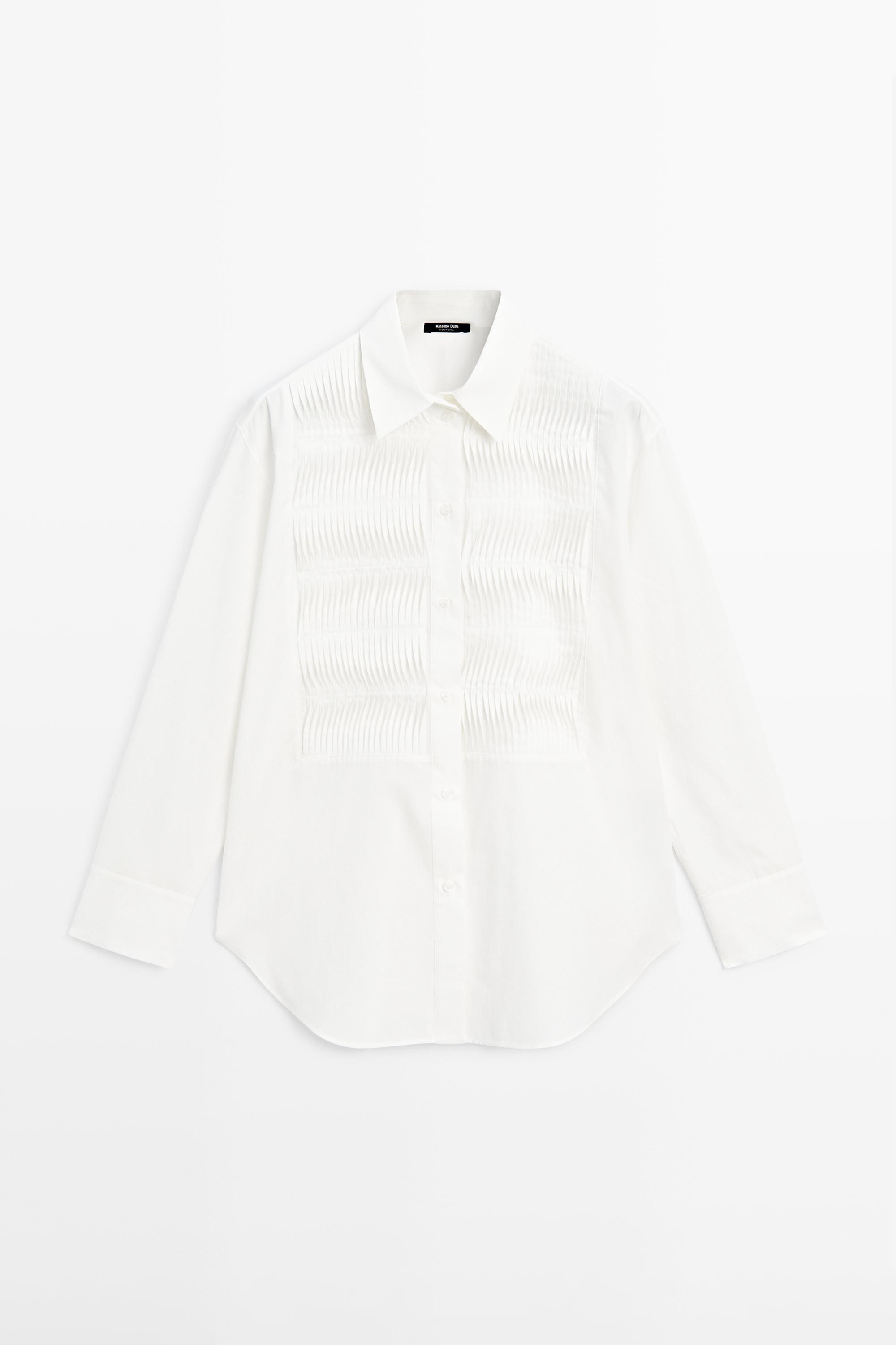 100% cotton shirt with chest detail