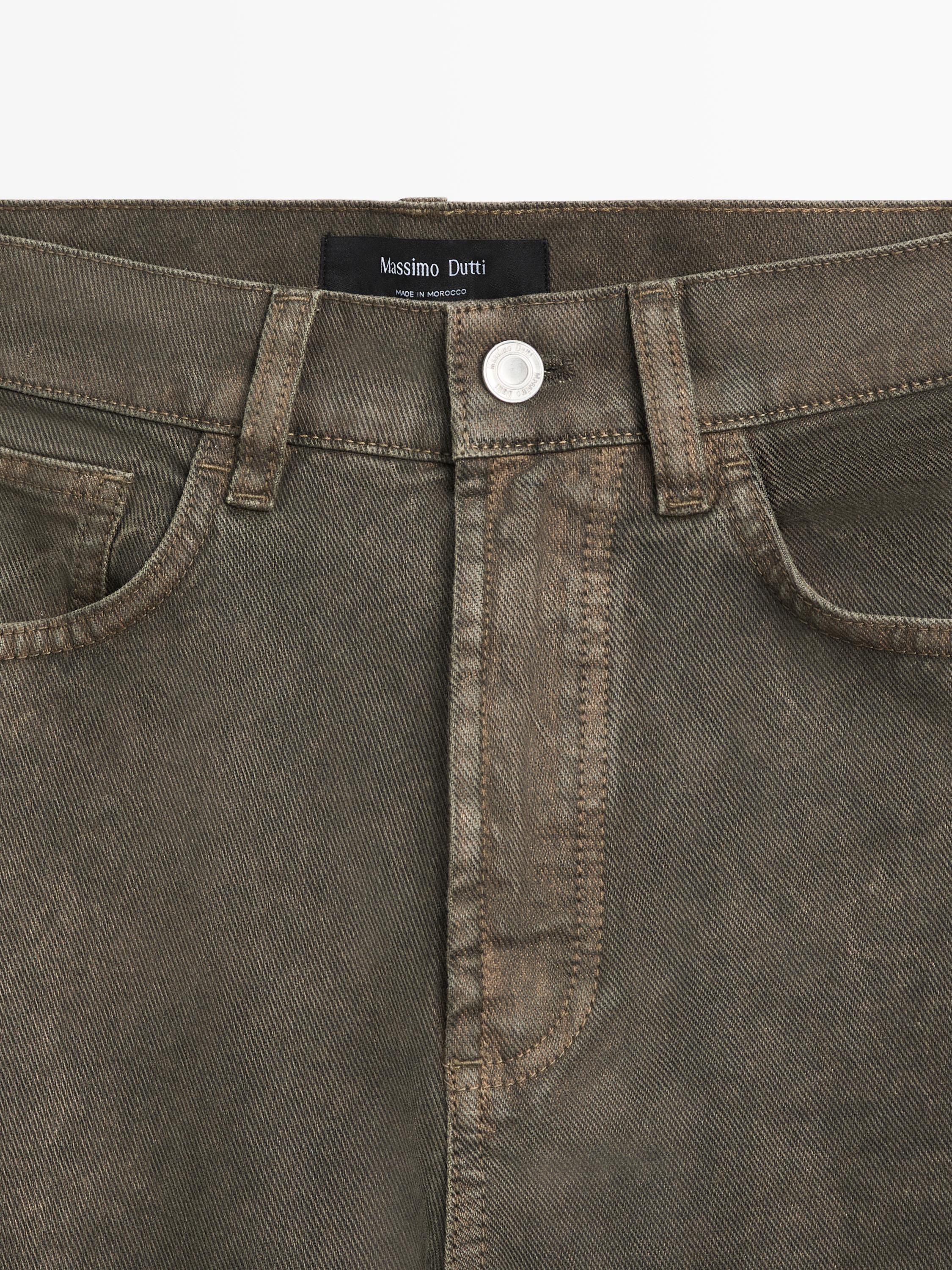 Wide-leg jeans — DARK KHAKI