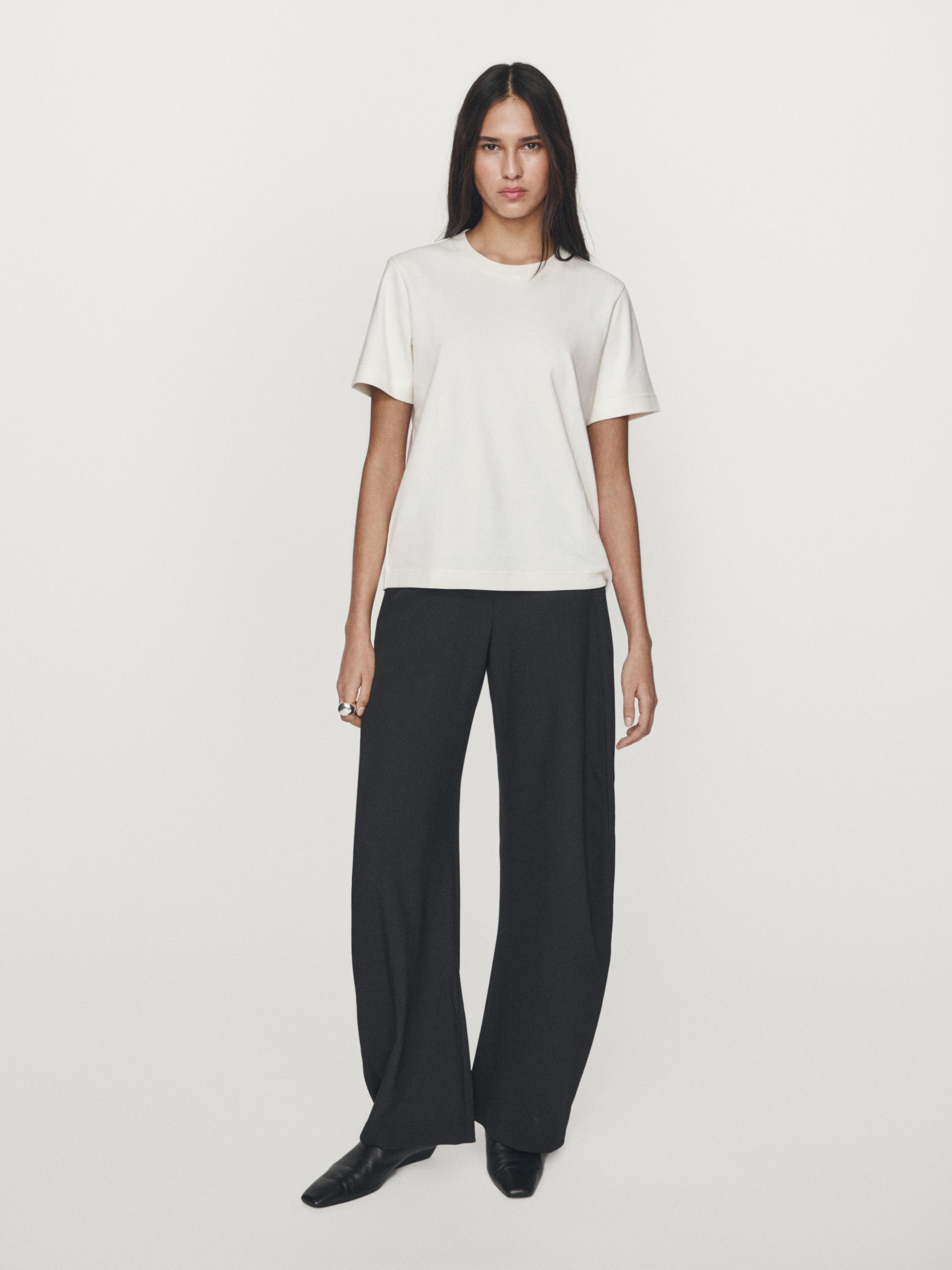 100% cotton interlock crew neck T-shirt