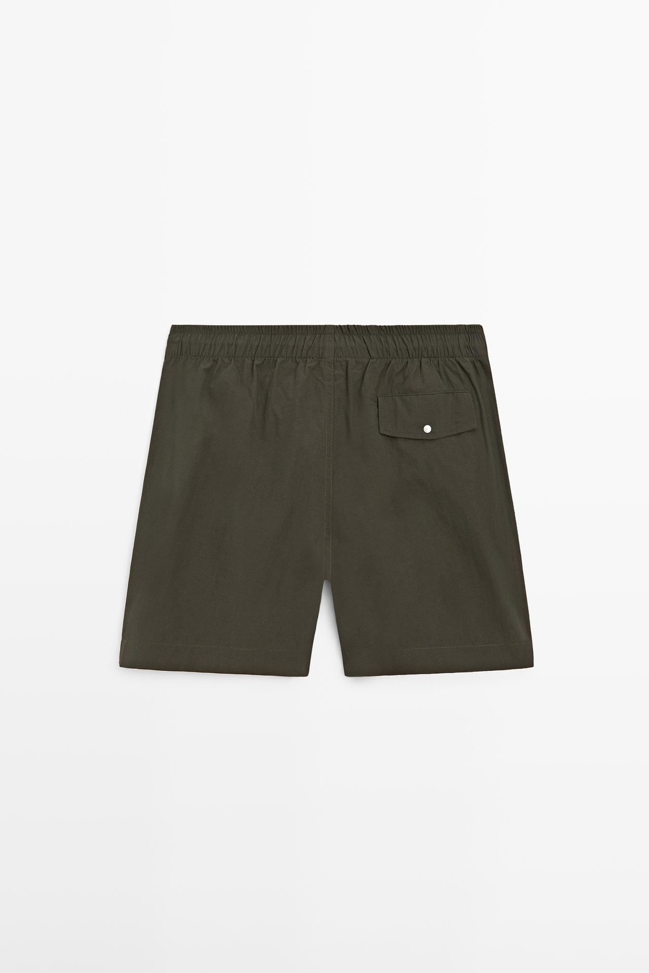 Plain swim trunks — KHAKI