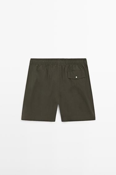 Plain swim trunks — KHAKI 5