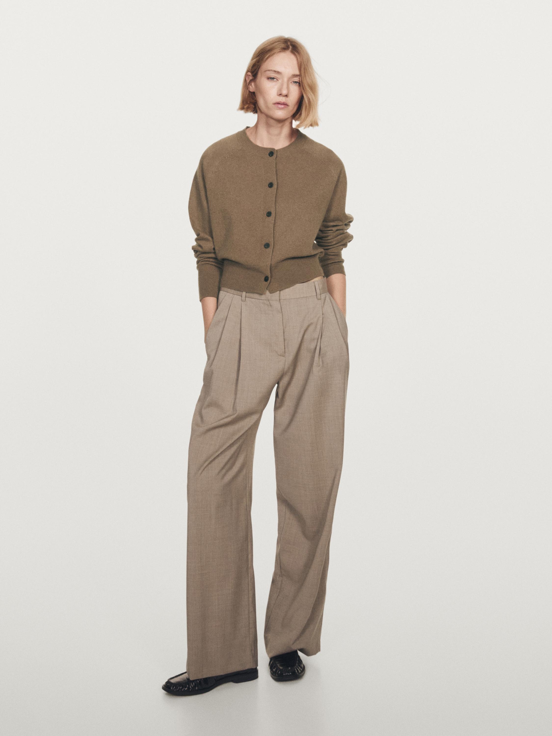 100% cashmere long sleeve cardigan