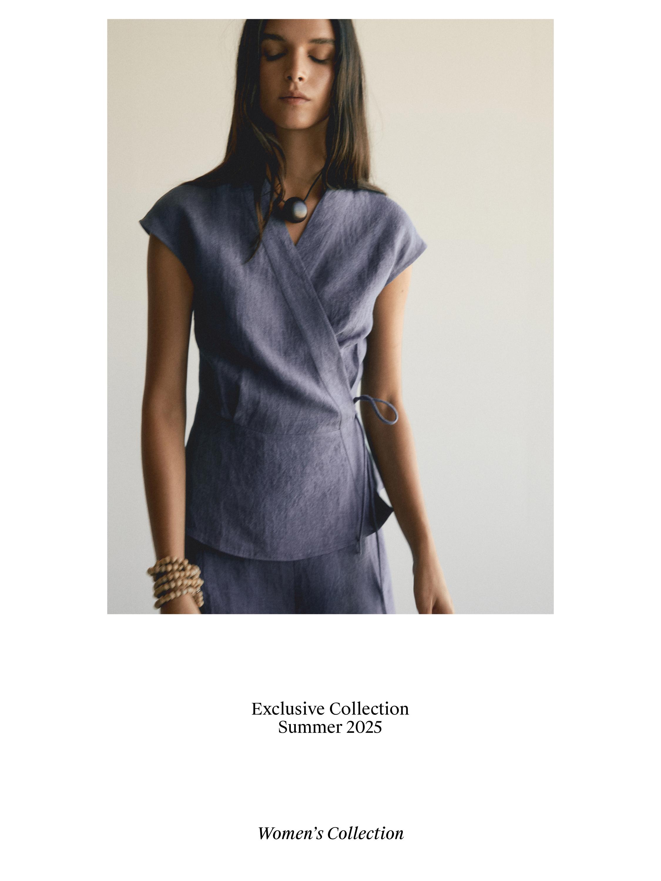 100% linen crossover waistcoat