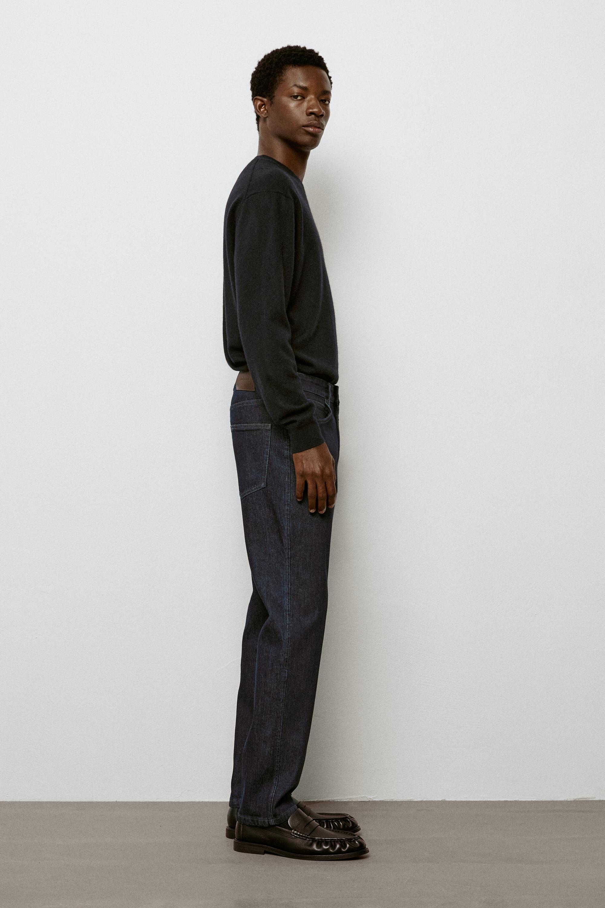 Tapered fit jeans — NAVY BLUE