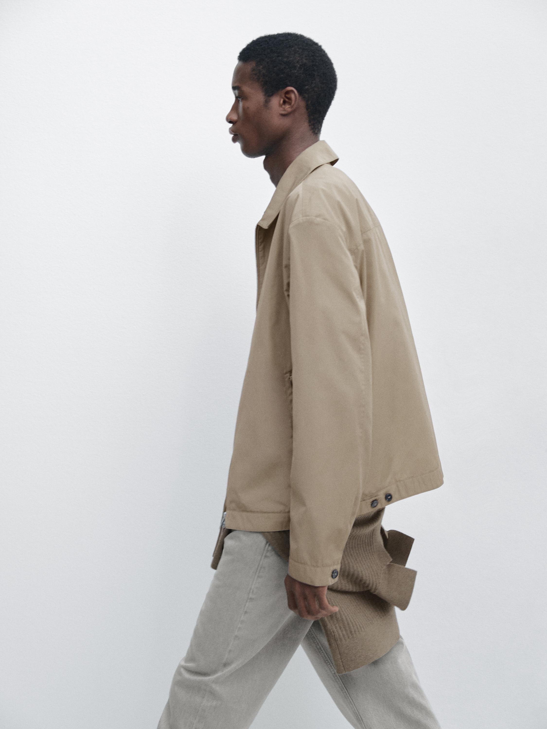 Short technical fabric jacket — MINK