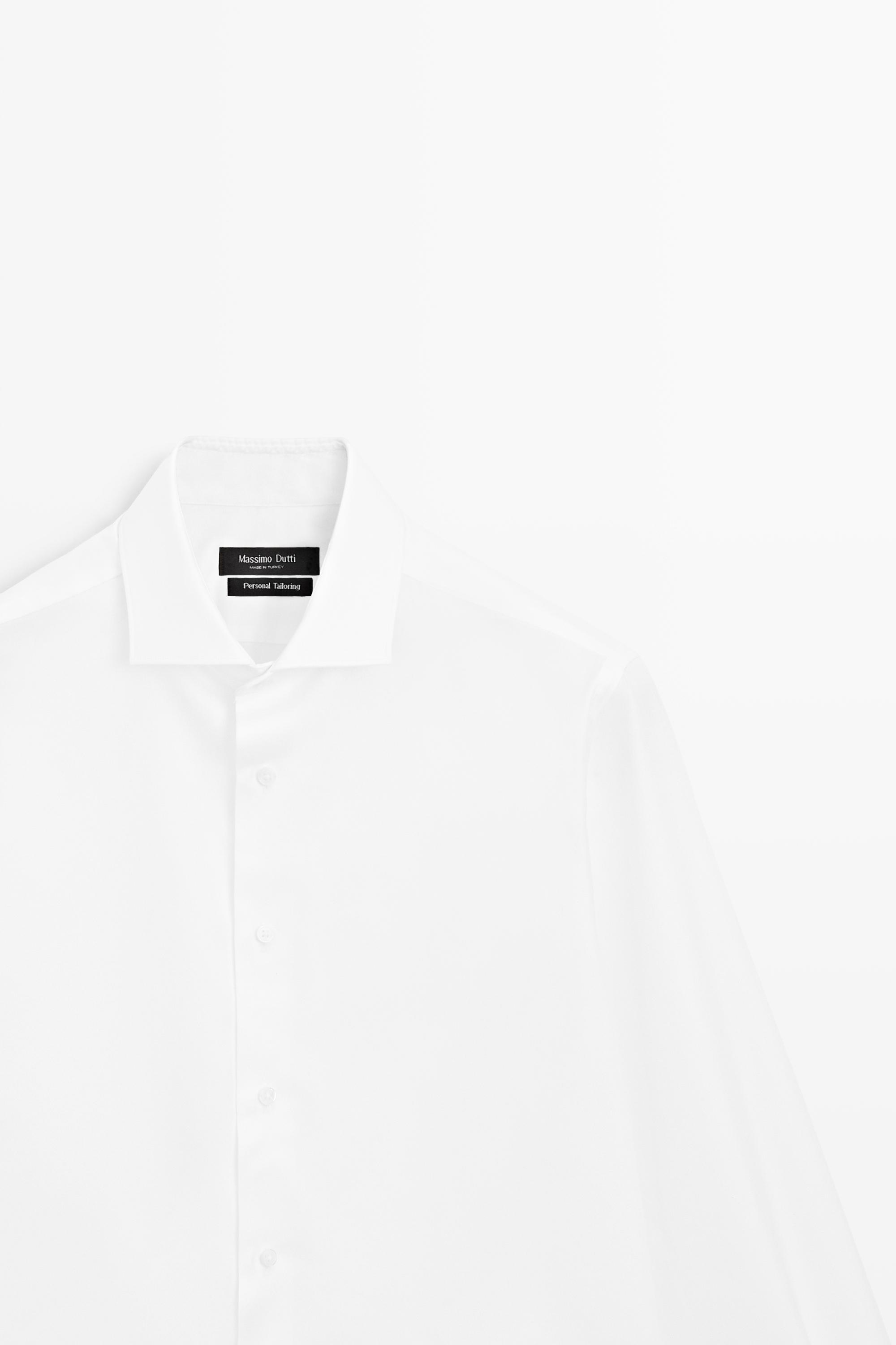 100% cotton shirt — WHITE