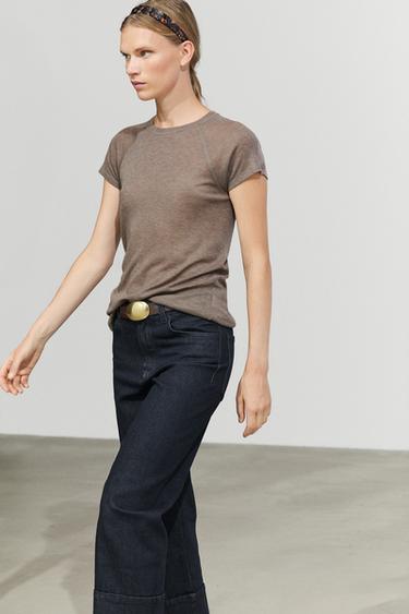 Short sleeve raglan T-shirt — MINK 5