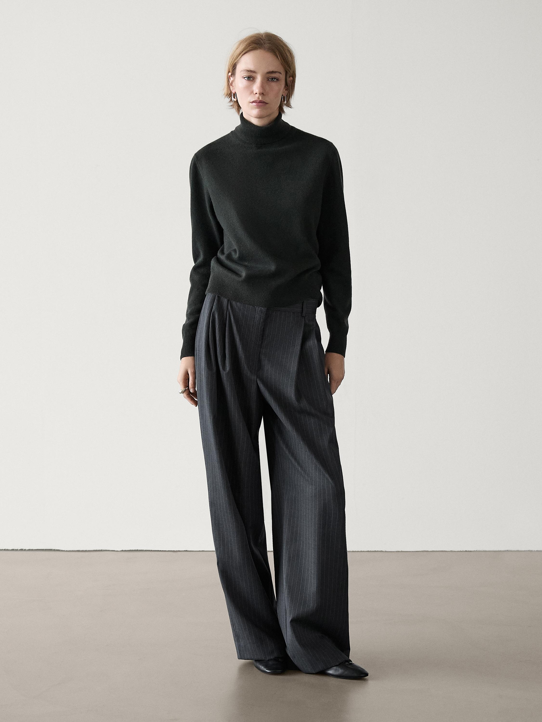 Kemina-M Turtleneck Sweater - Gentle Violet Stripe