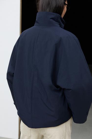 Short lightweight quilted jacket — FADED PETROL BLUE 8