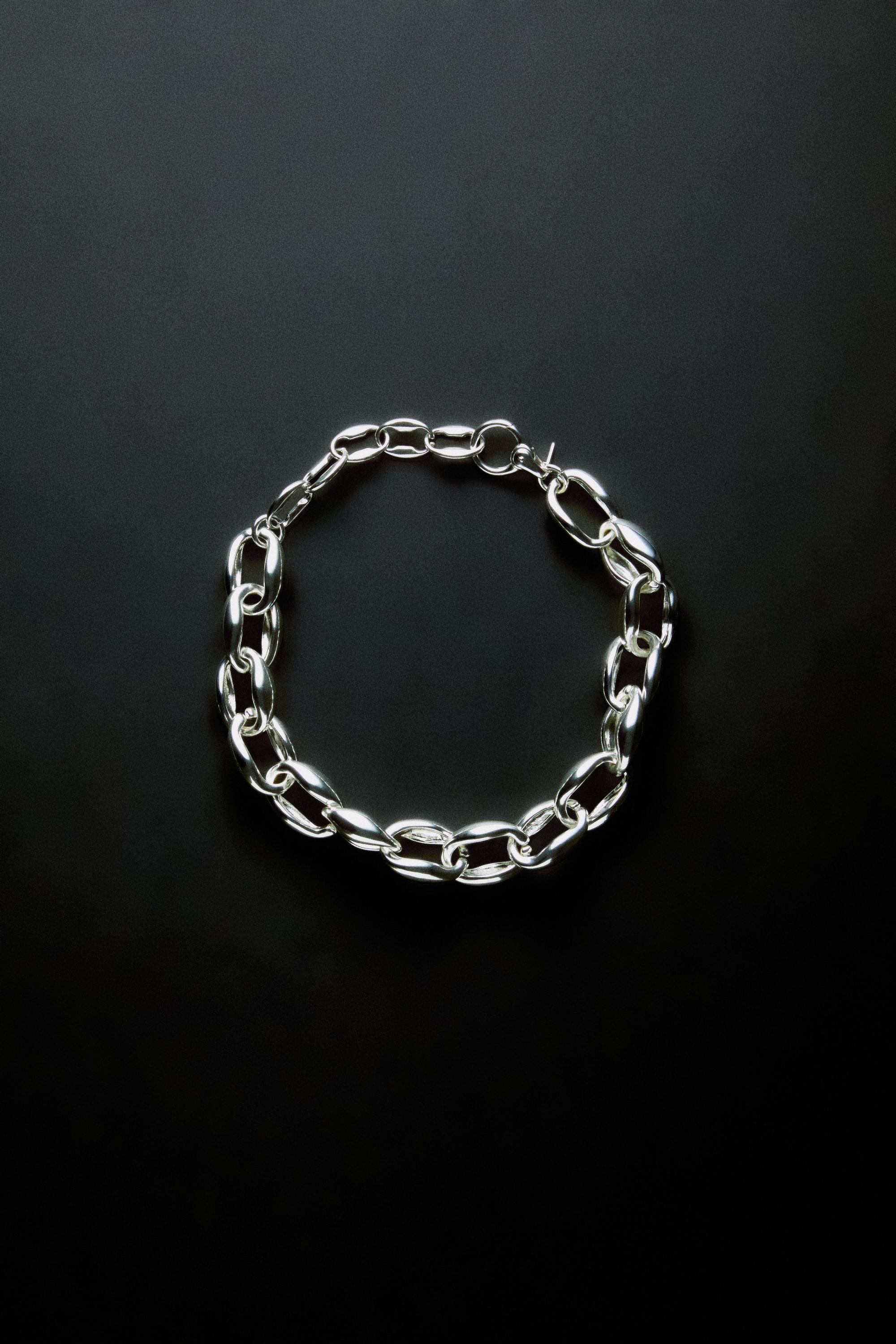 Chunky chain necklace — SILVER