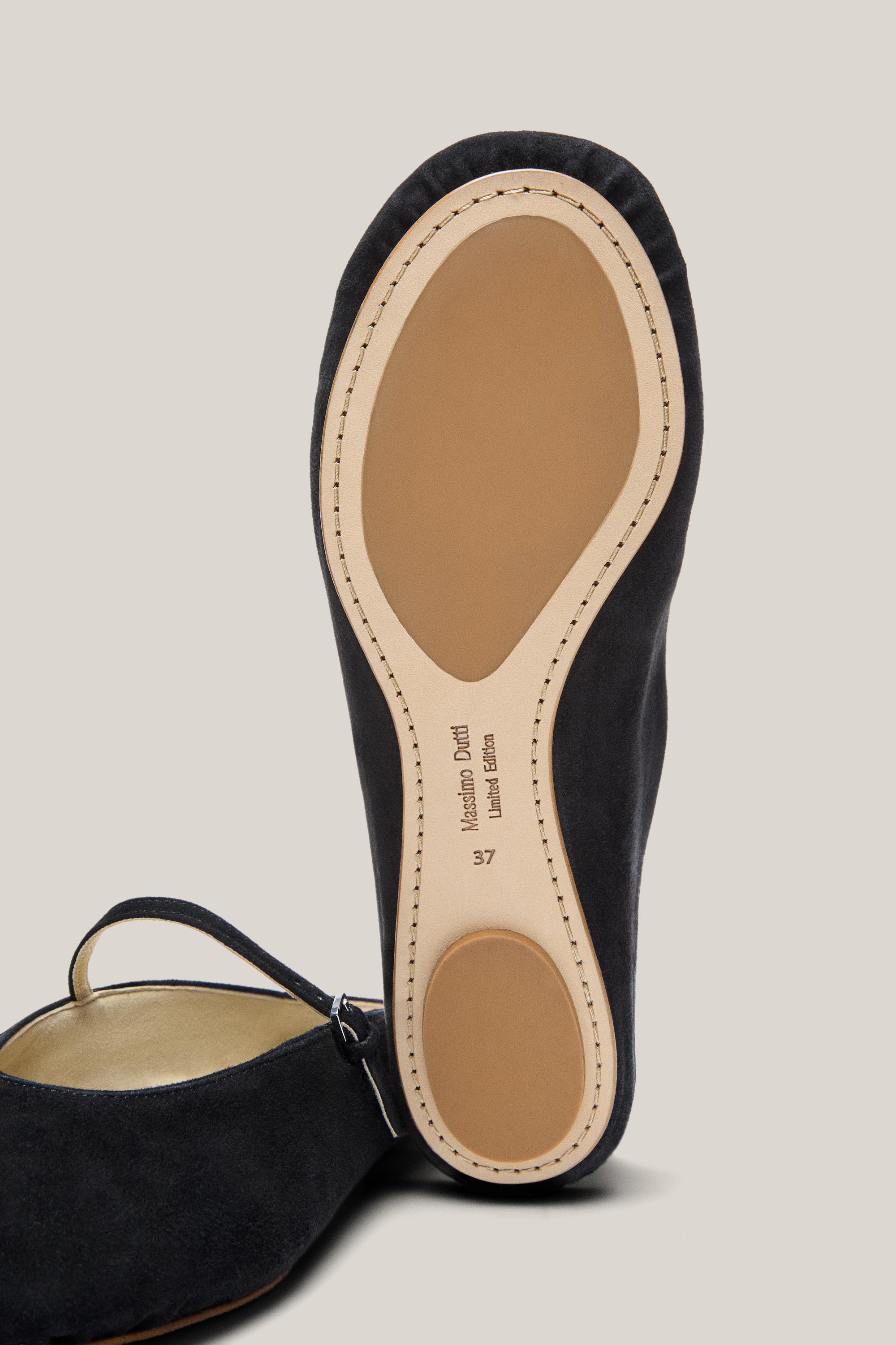 Soft leather mule ballet flats - Limited Edition — BLACK