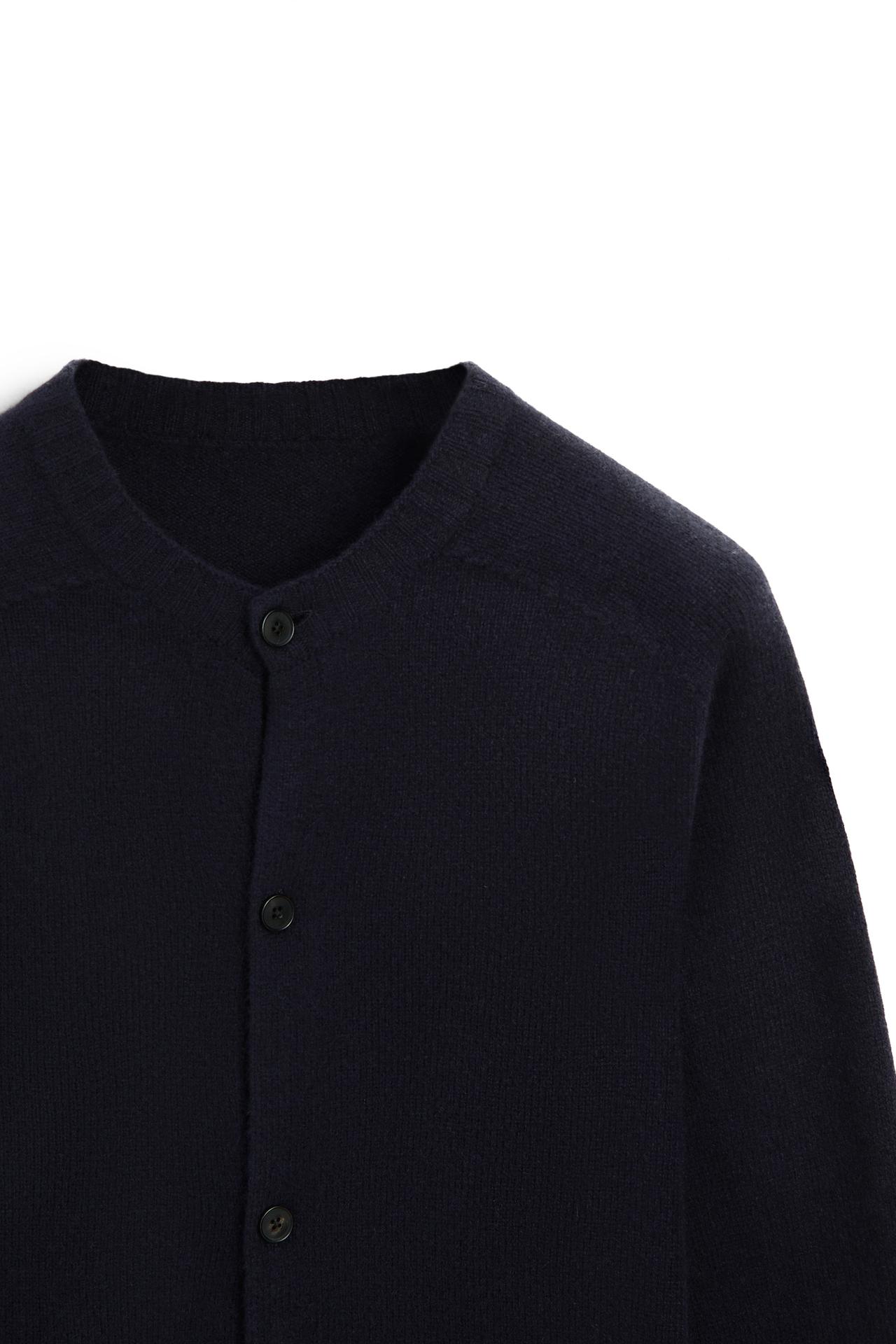 Button-up knit cardigan - LIMITED EDITION — NAVY BLUE