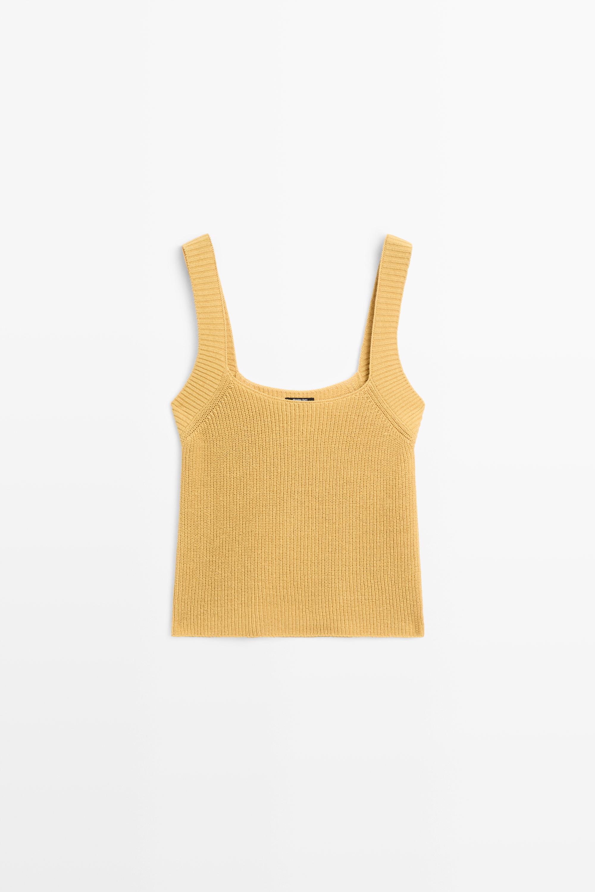 Ribbed knit tank top