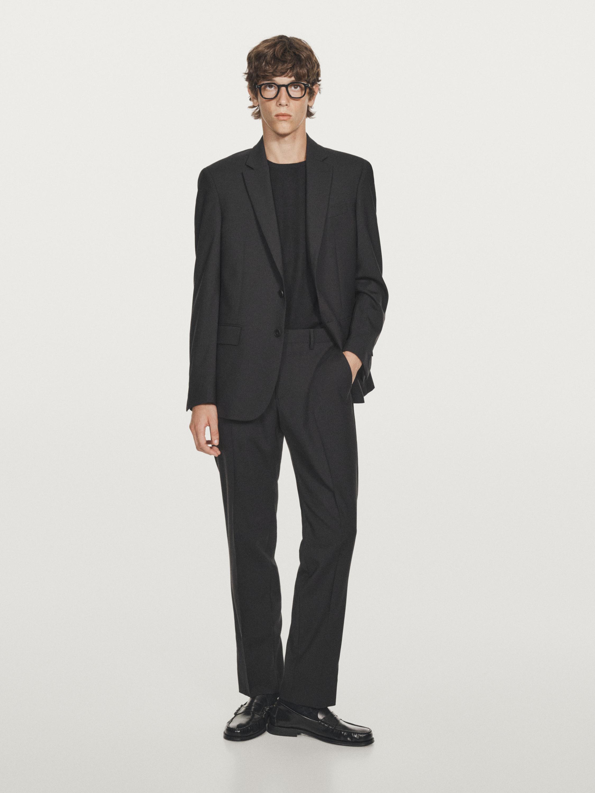 100% wool suit blazer