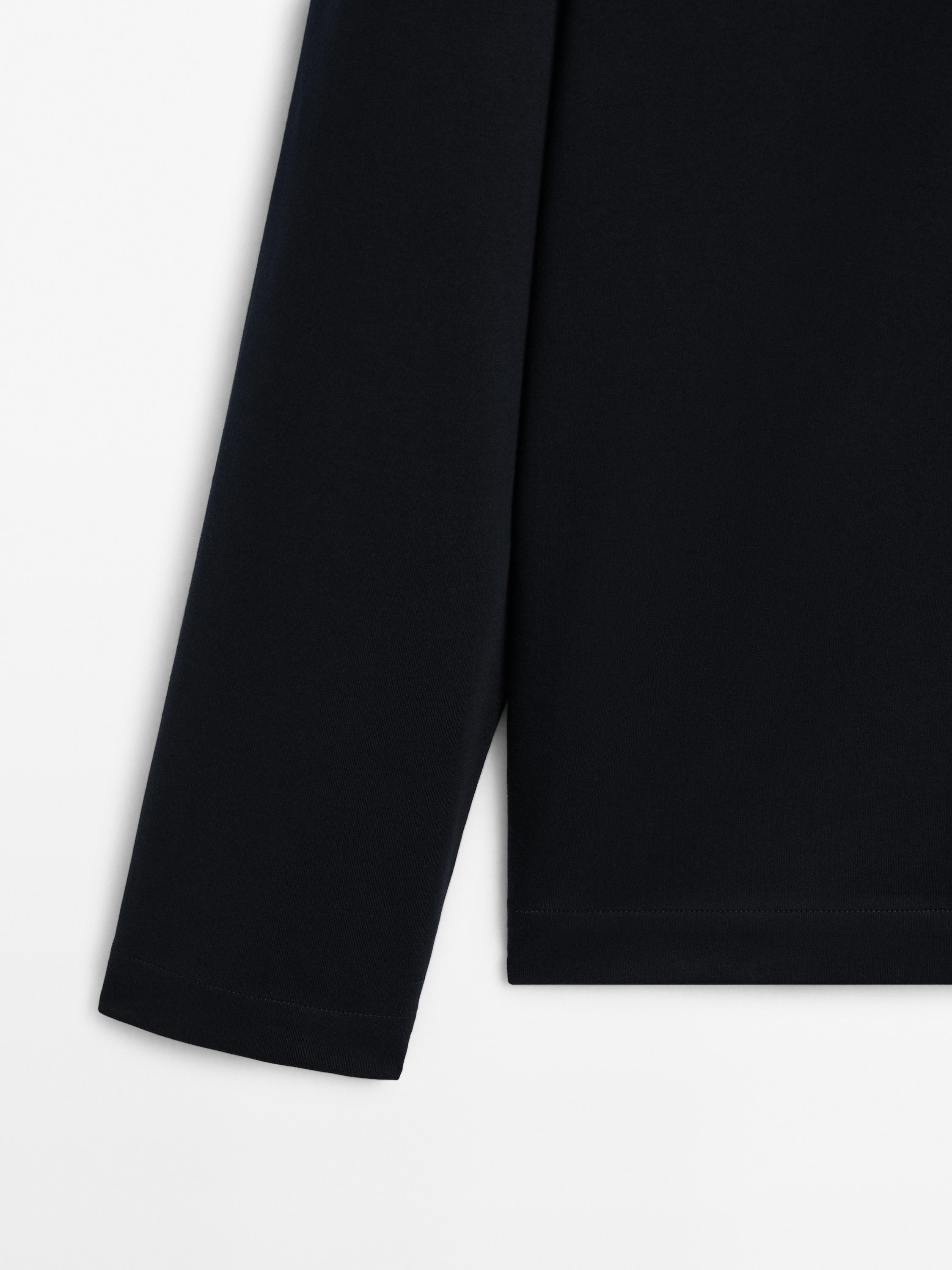 Long sleeve polo sweater