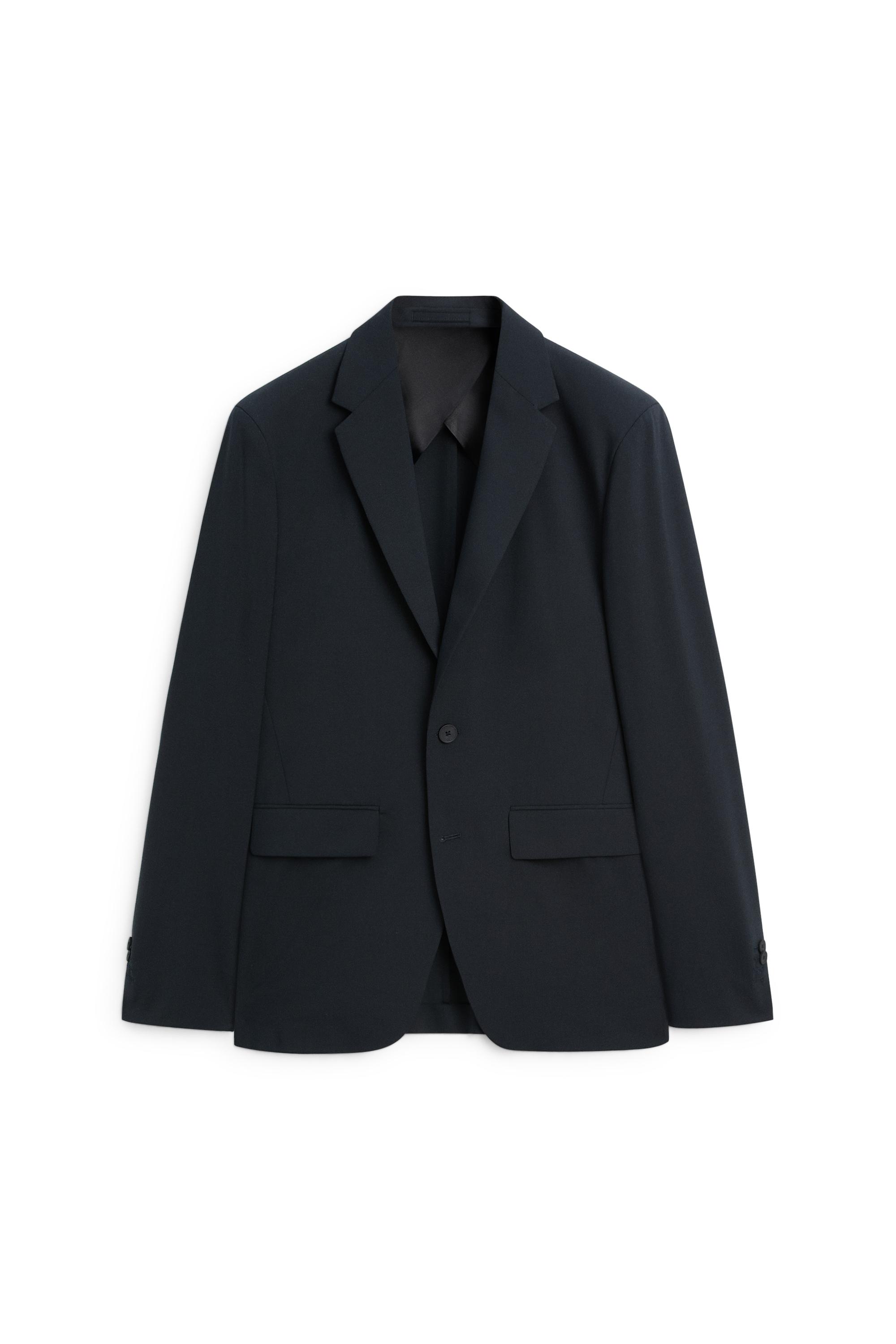Wool blend suit blazer — NAVY BLUE