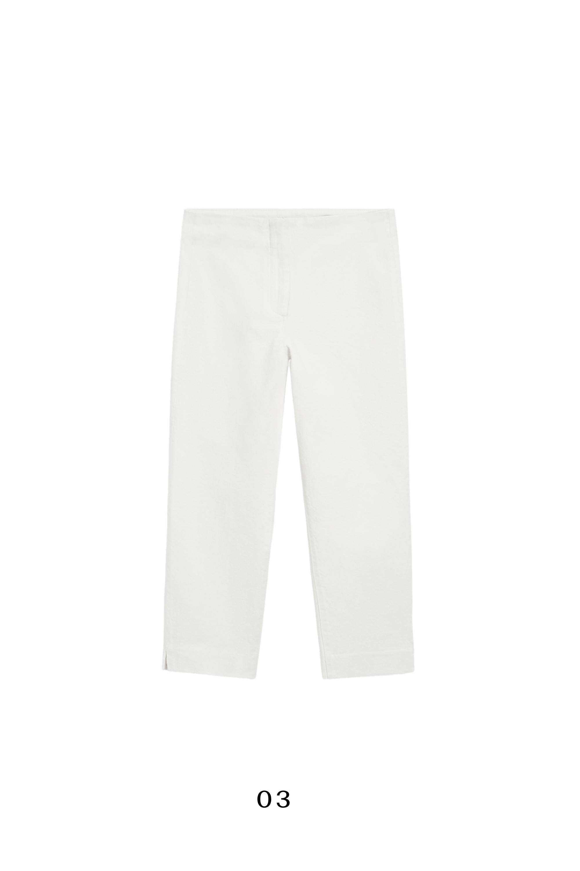 Denim capris — Off white