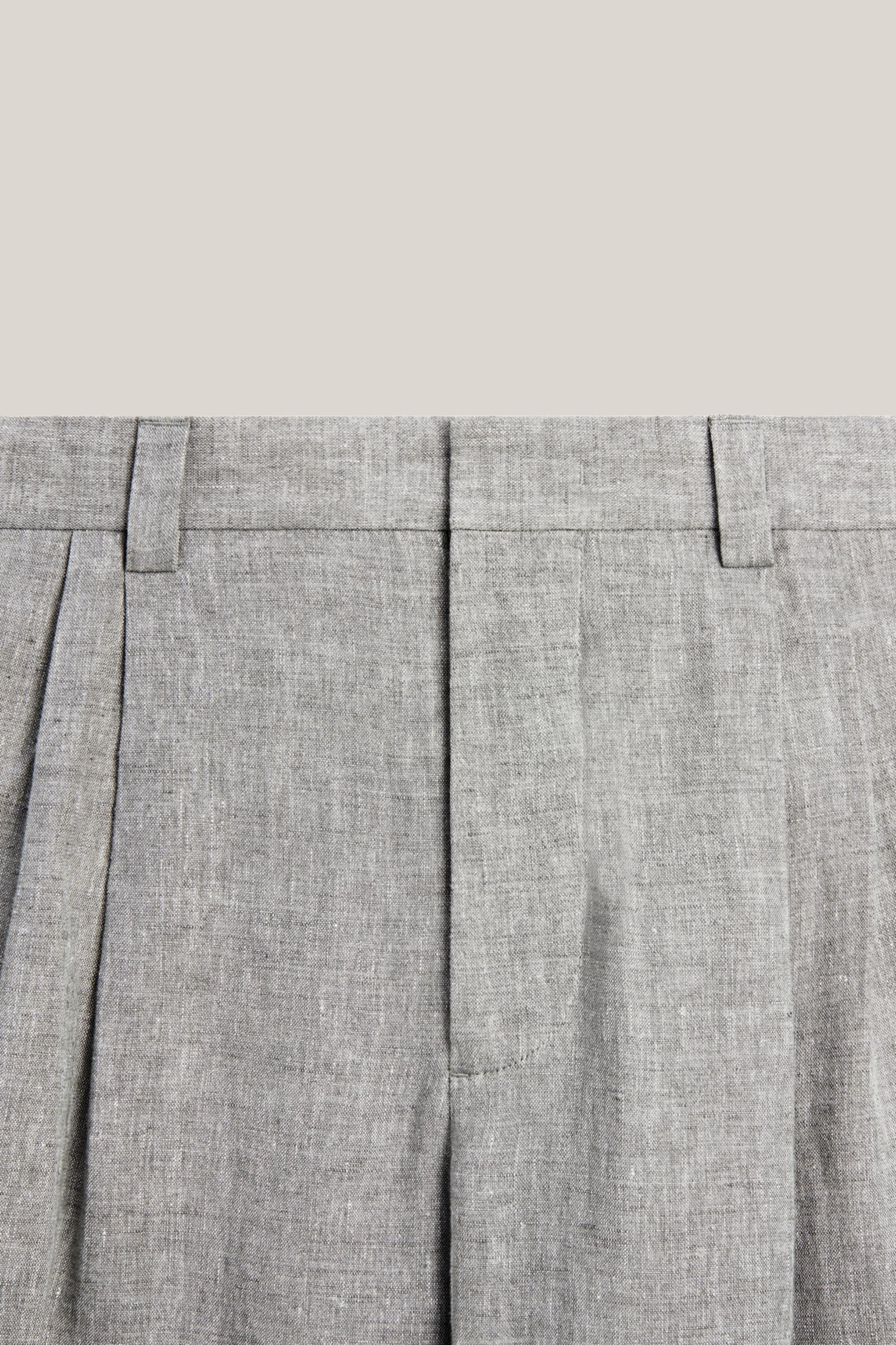 Total look linen trousers - LIMITED EDITION — PEARL GREY