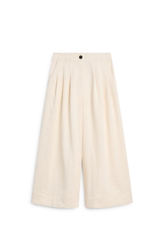 Geniş paça crop pantolon