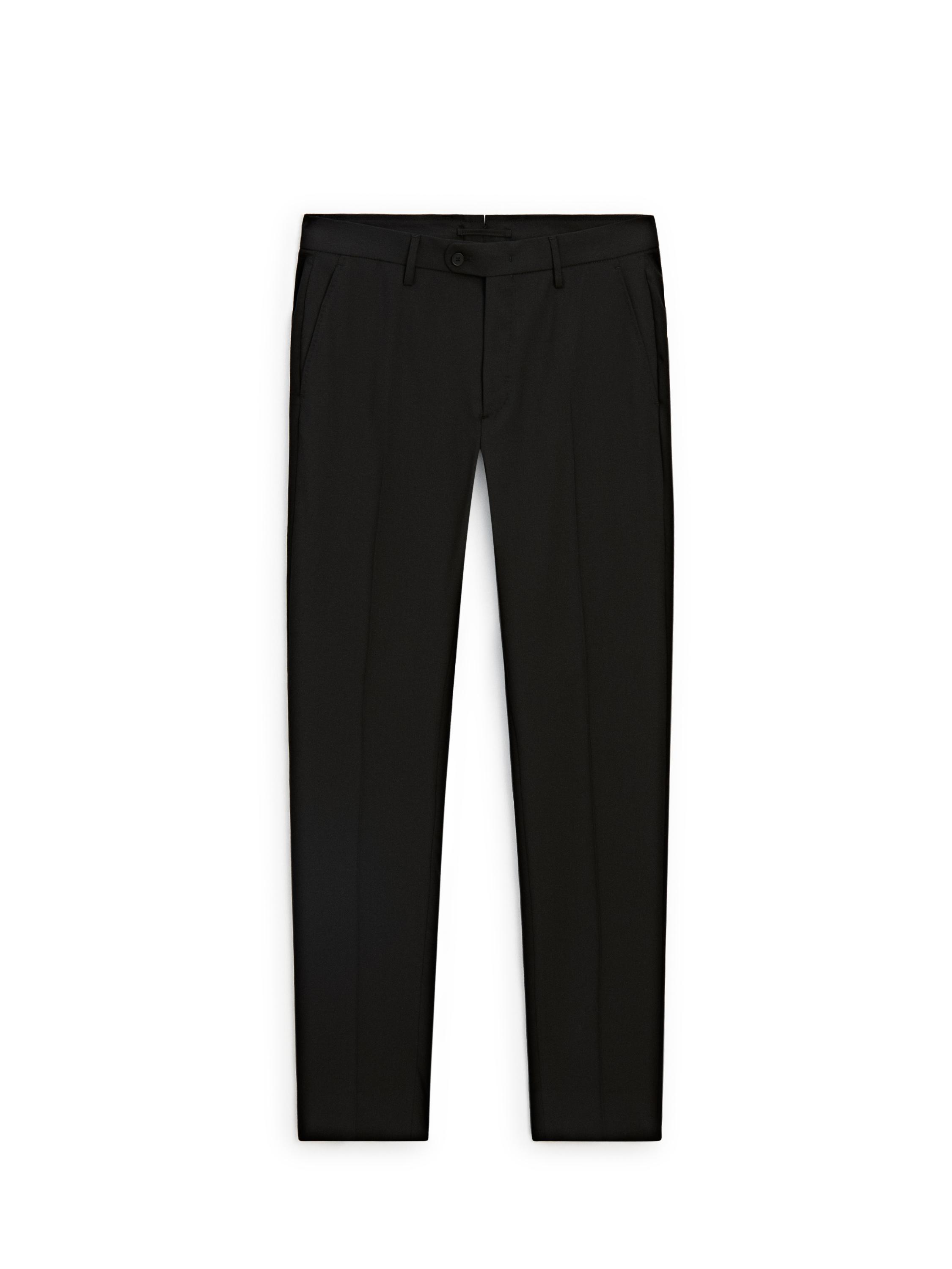 100% cool wool suit blazer — BLACK