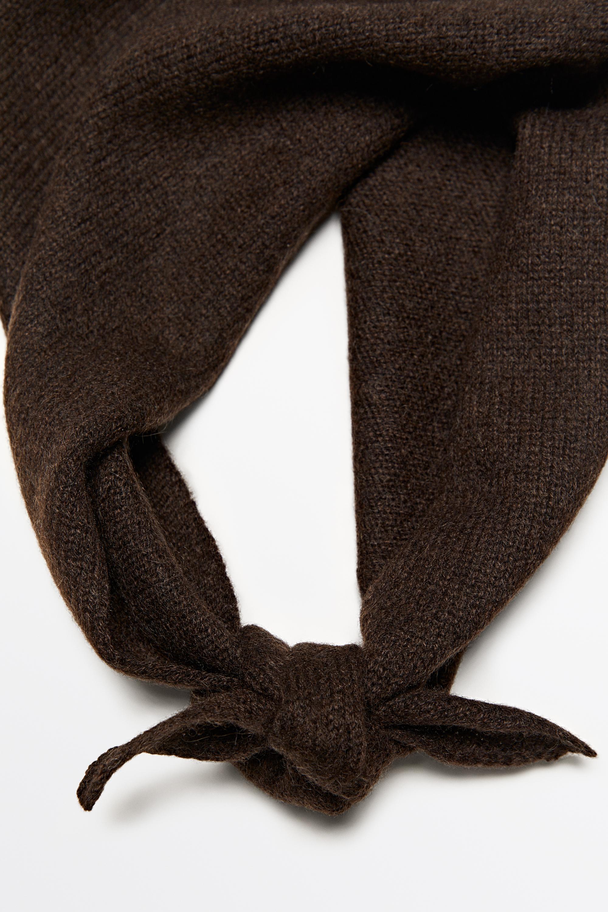 100% Cashmere Bandana — BROWN