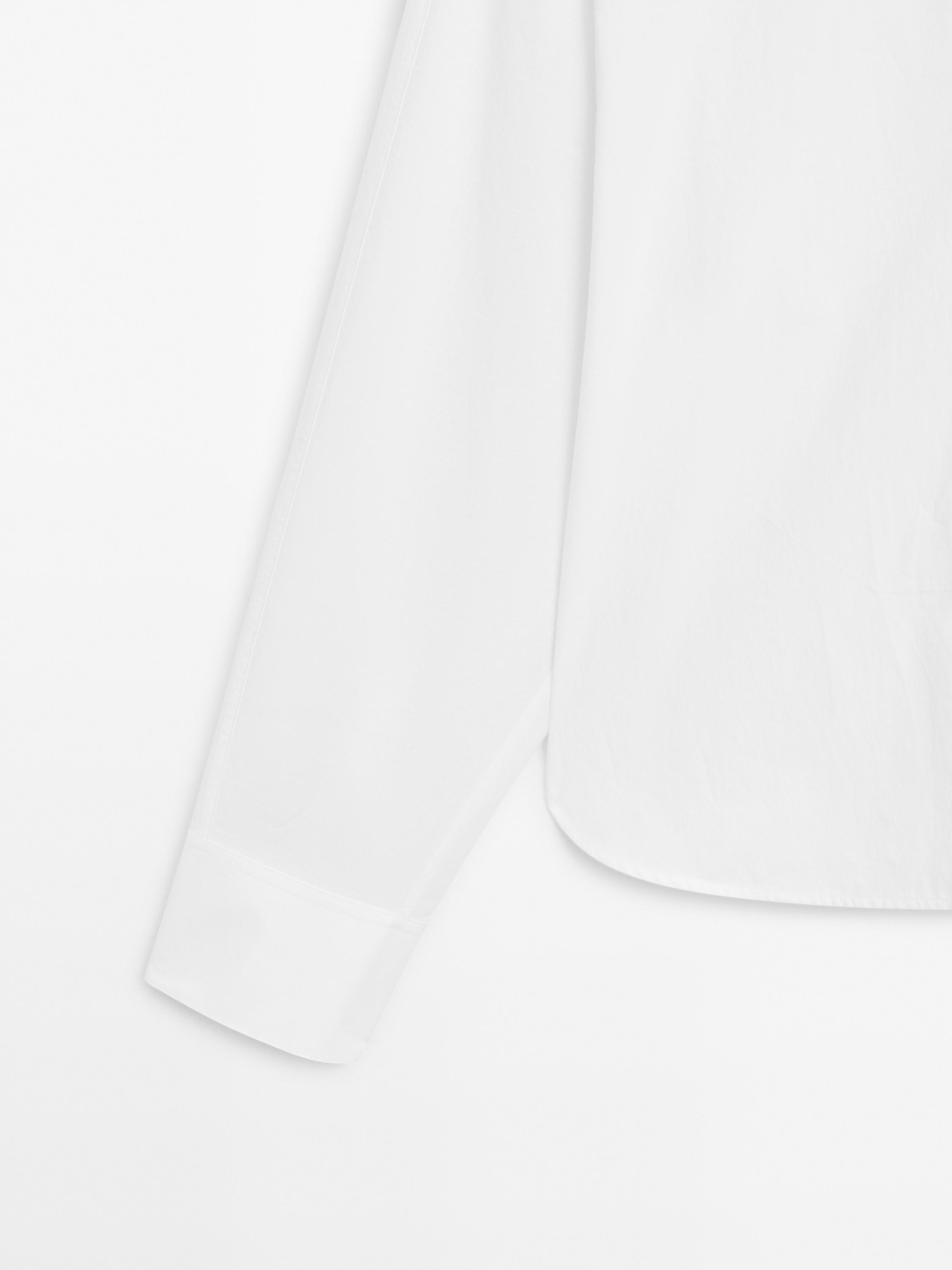 Loose-fitting 100% cotton poplin shirt