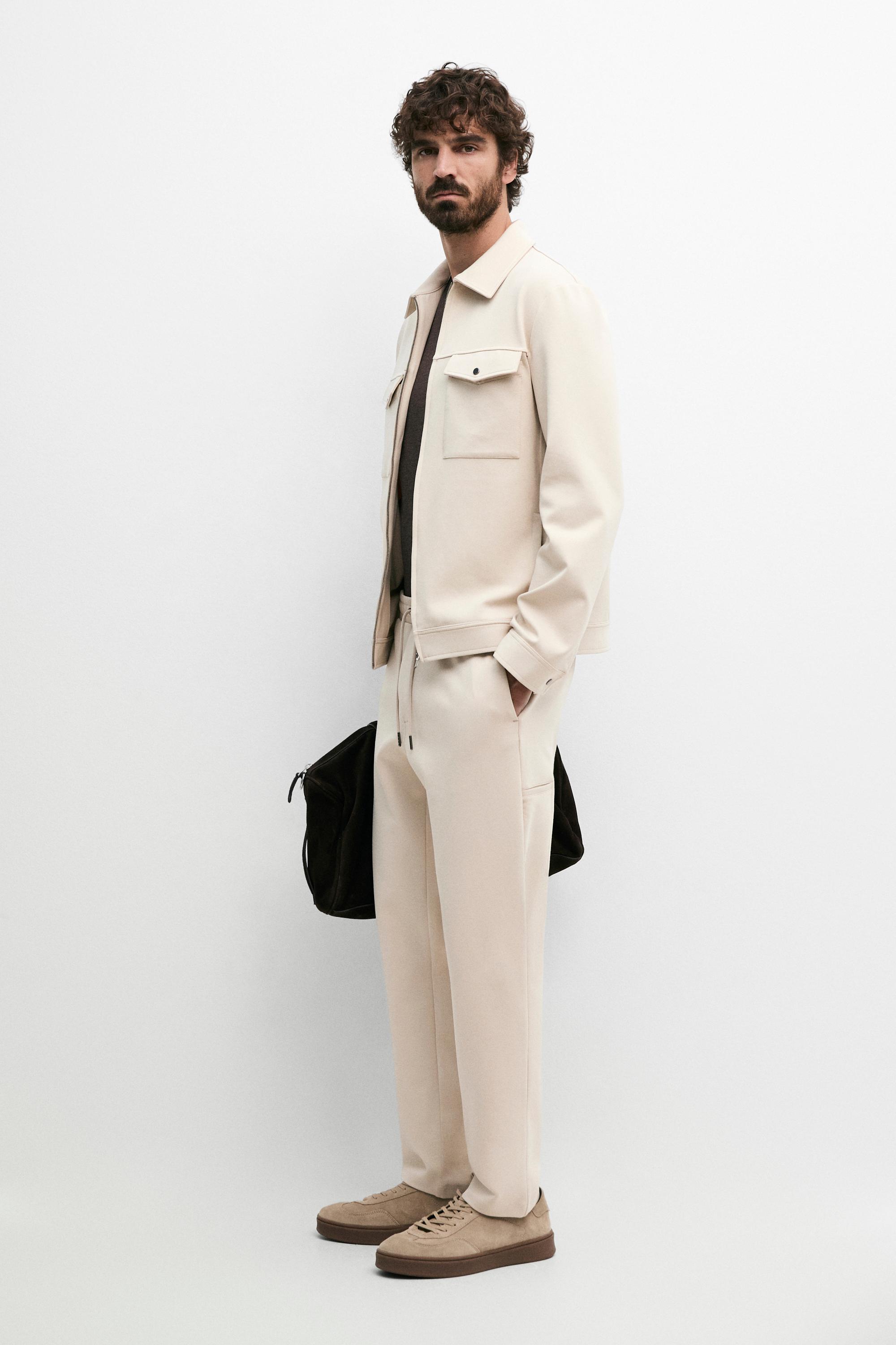 Total look jacket with pockets