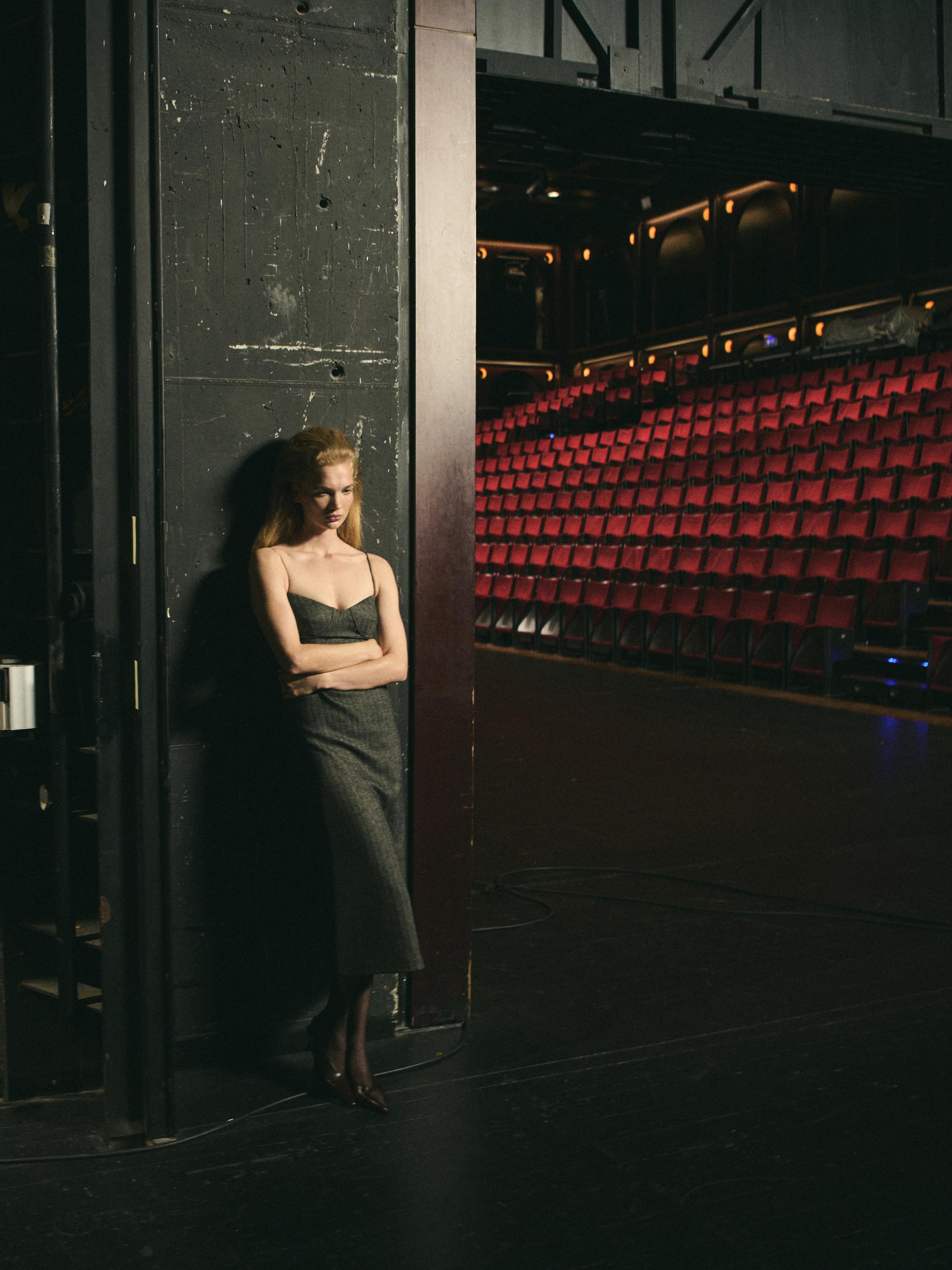 Fustan treçerekësh me rripa